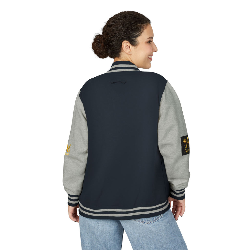 1-A High DegreAyiWé Unisex Heavyweight Letterman Jacket