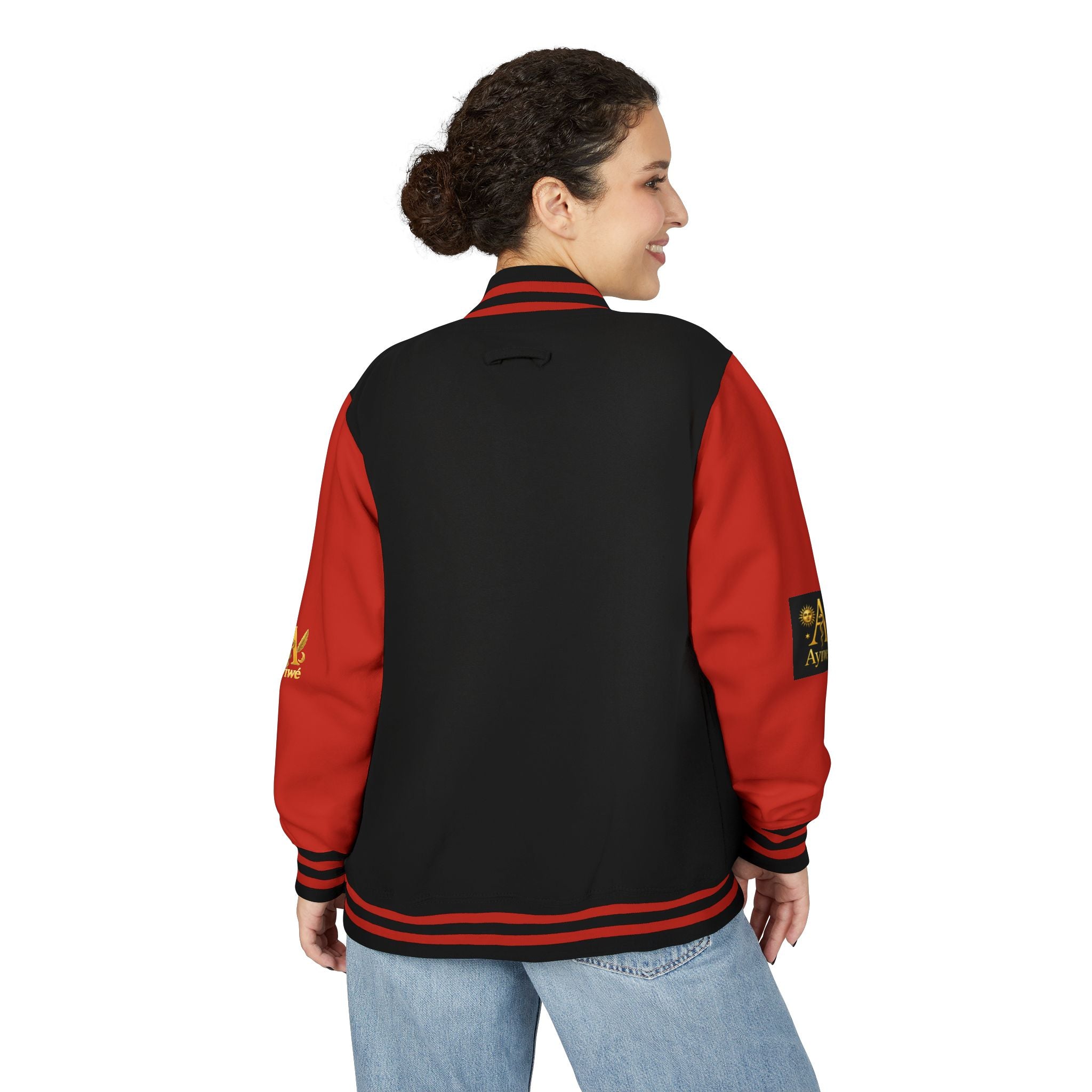 1-A High DegreAyiWé Unisex Heavyweight Letterman Jacket