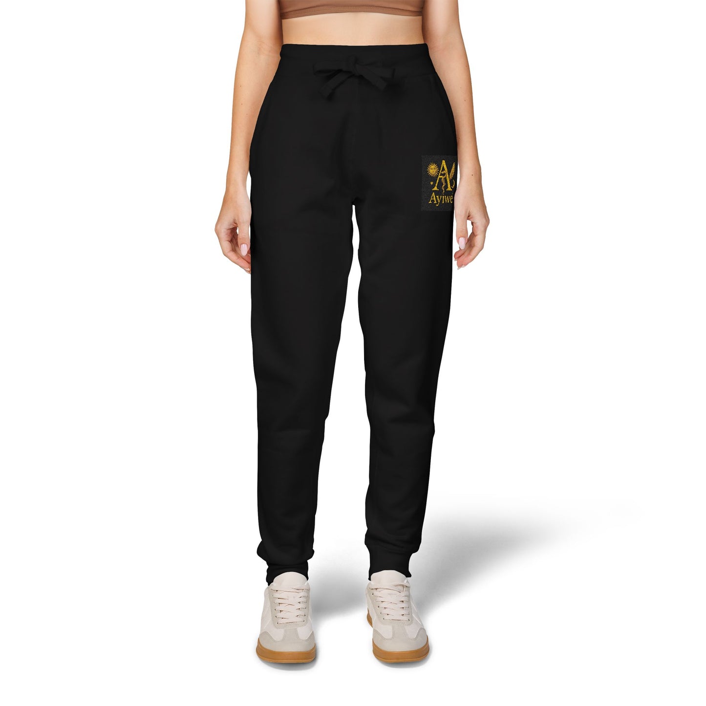 B - One AyiWé Unisex Fleece Sweatpants (Embroidery) - AyiWé Fashion & Style