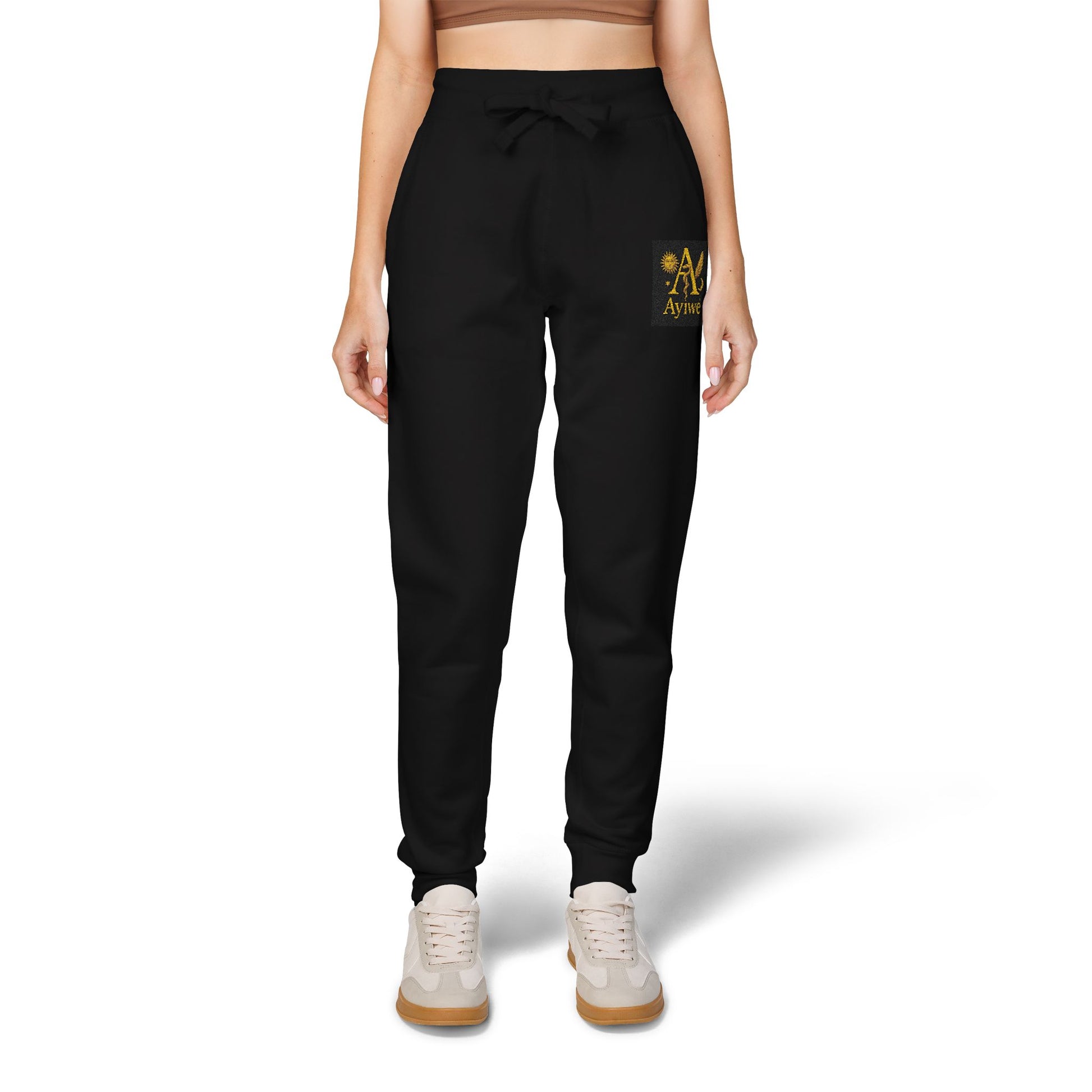 B - One AyiWé Unisex Fleece Sweatpants (Embroidery) - AyiWé Fashion & Style