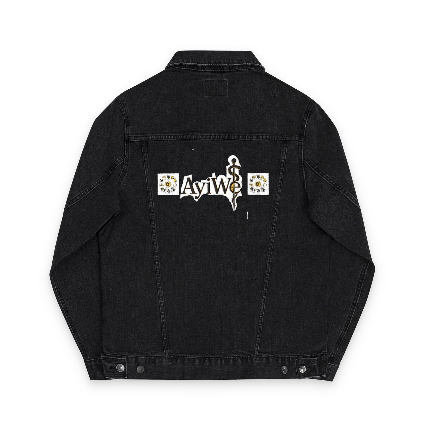 1AyiWé - Day&Night12 Unisex Denim Jacket (Embroidery) - AyiWé Fashion & Style
