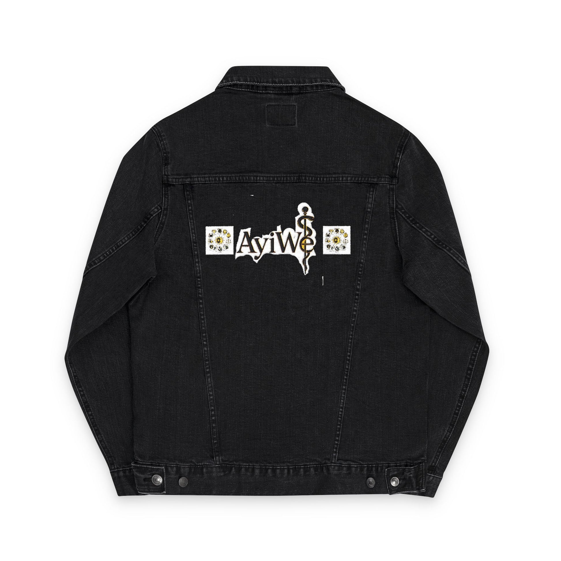 1AyiWé - Day&Night12 Unisex Denim Jacket (Embroidery) - AyiWé Fashion & Style