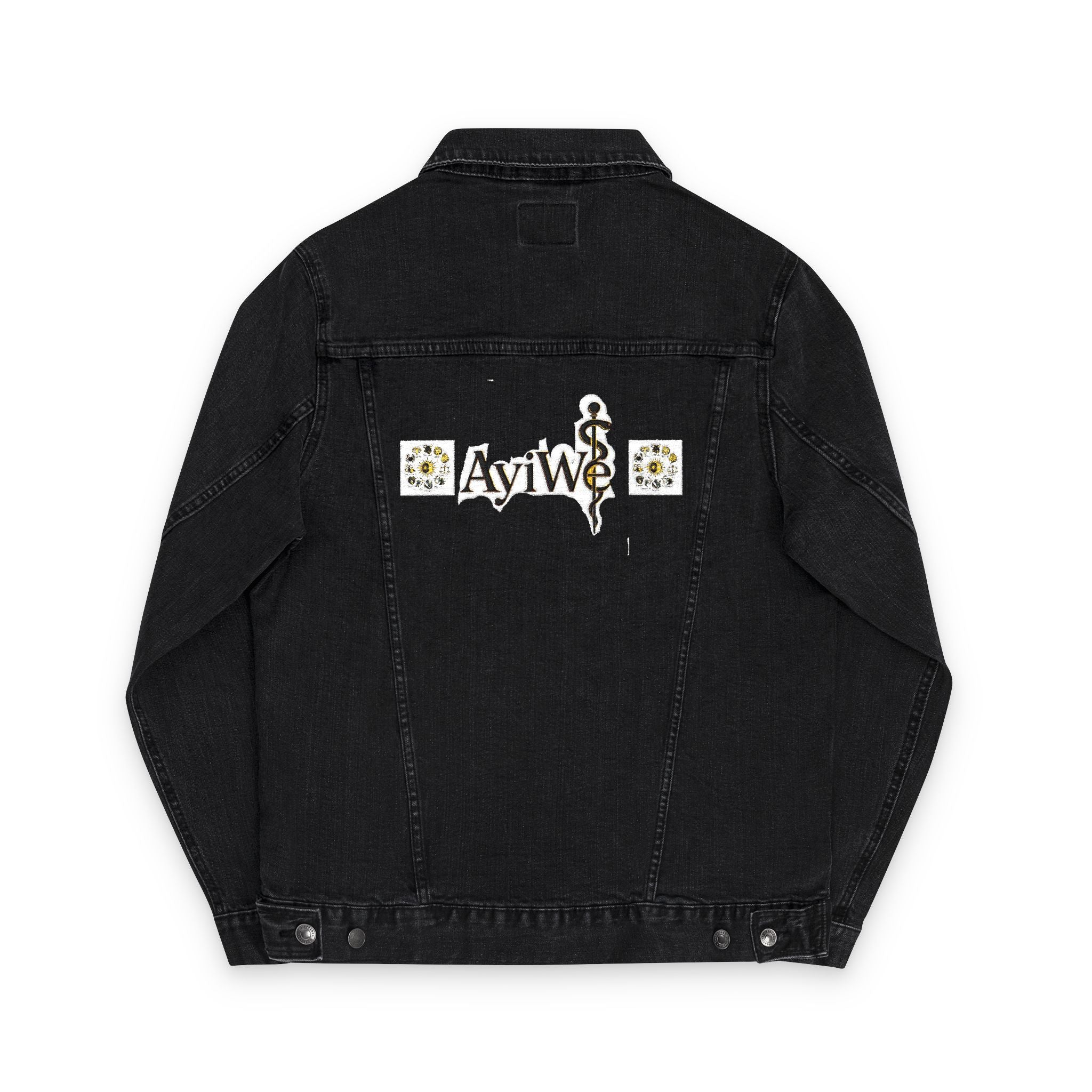1AyiWé-Day&Night12 Unisex Denim Jacket (Embroidery)