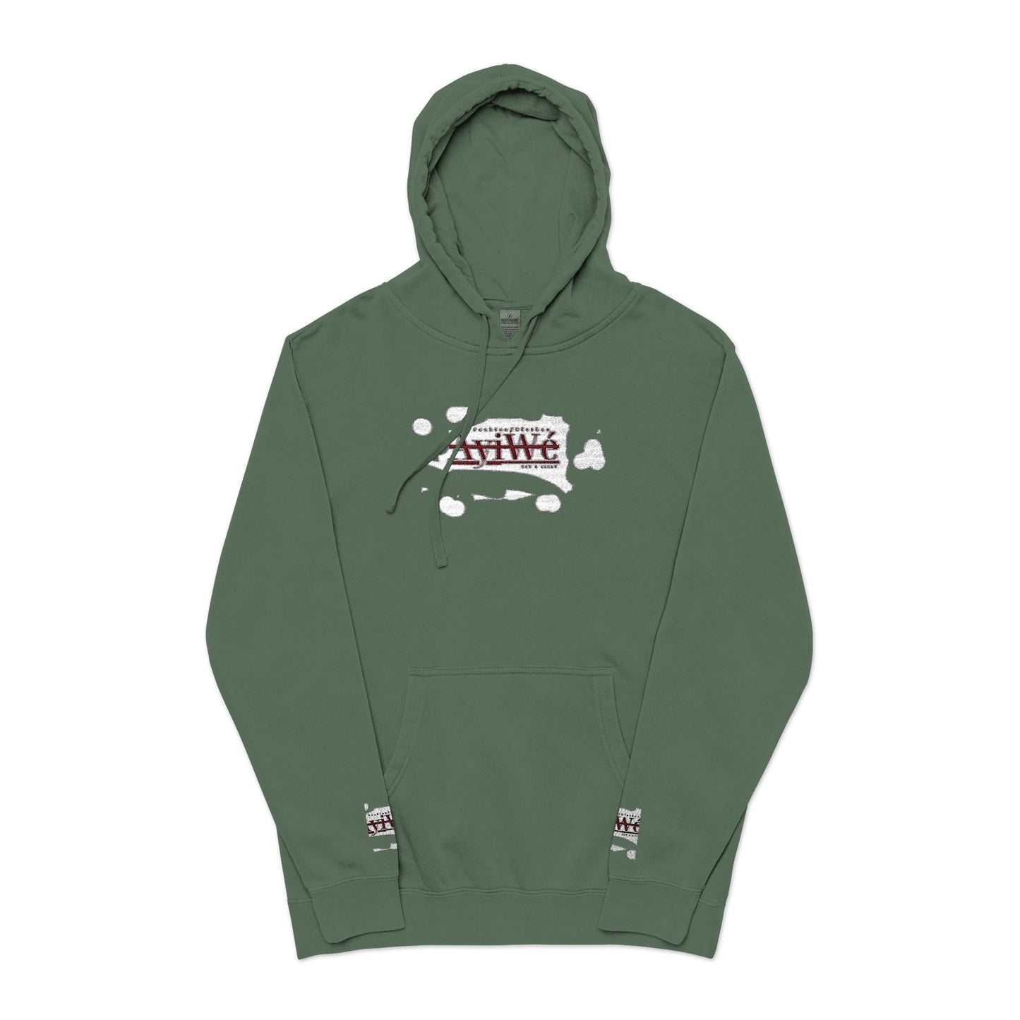 AyiWe A1 Unisex Pigment - Dyed Hoodie (Embroidery) - AyiWé Fashion & Style