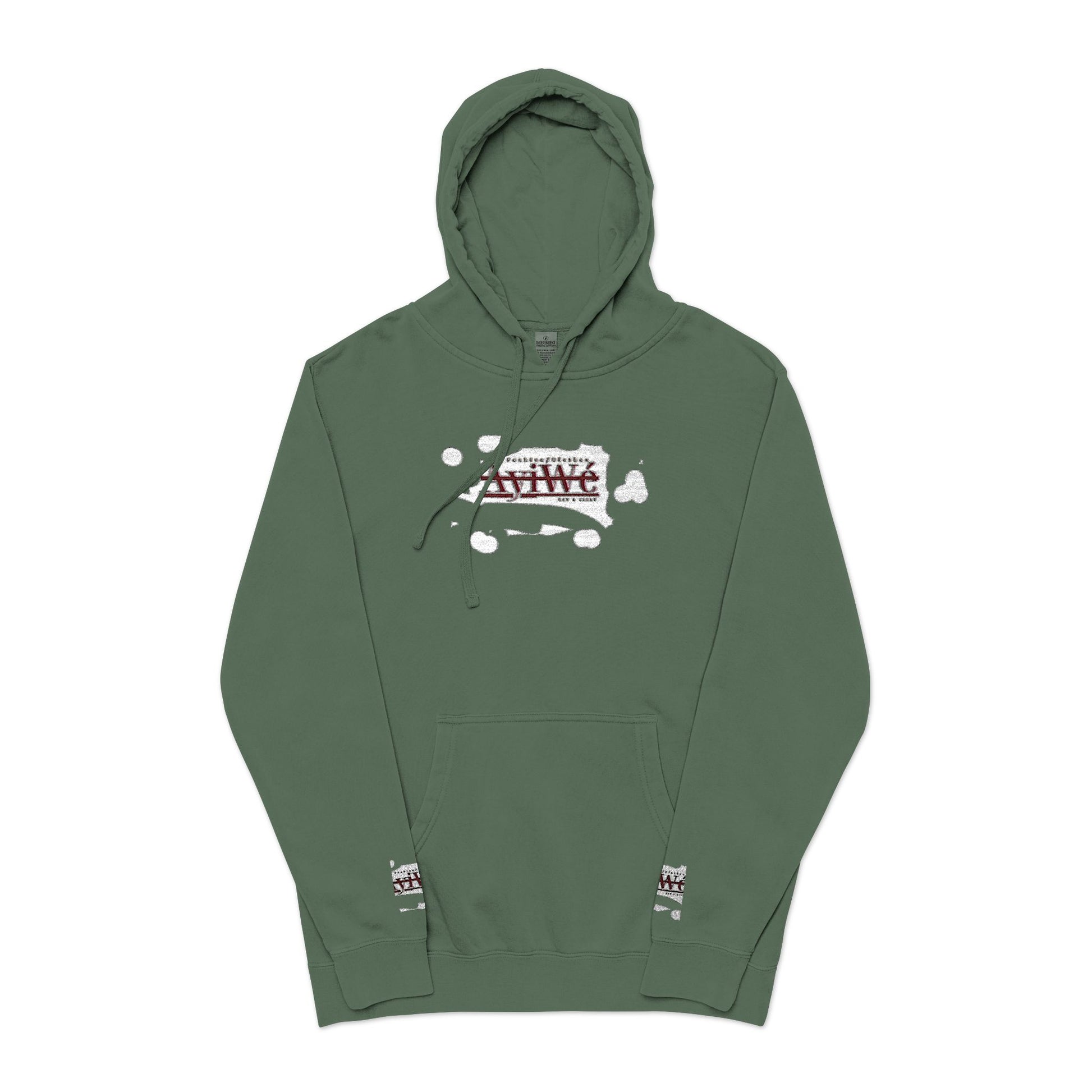 AyiWe A1 Unisex Pigment - Dyed Hoodie (Embroidery) - AyiWé Fashion & Style