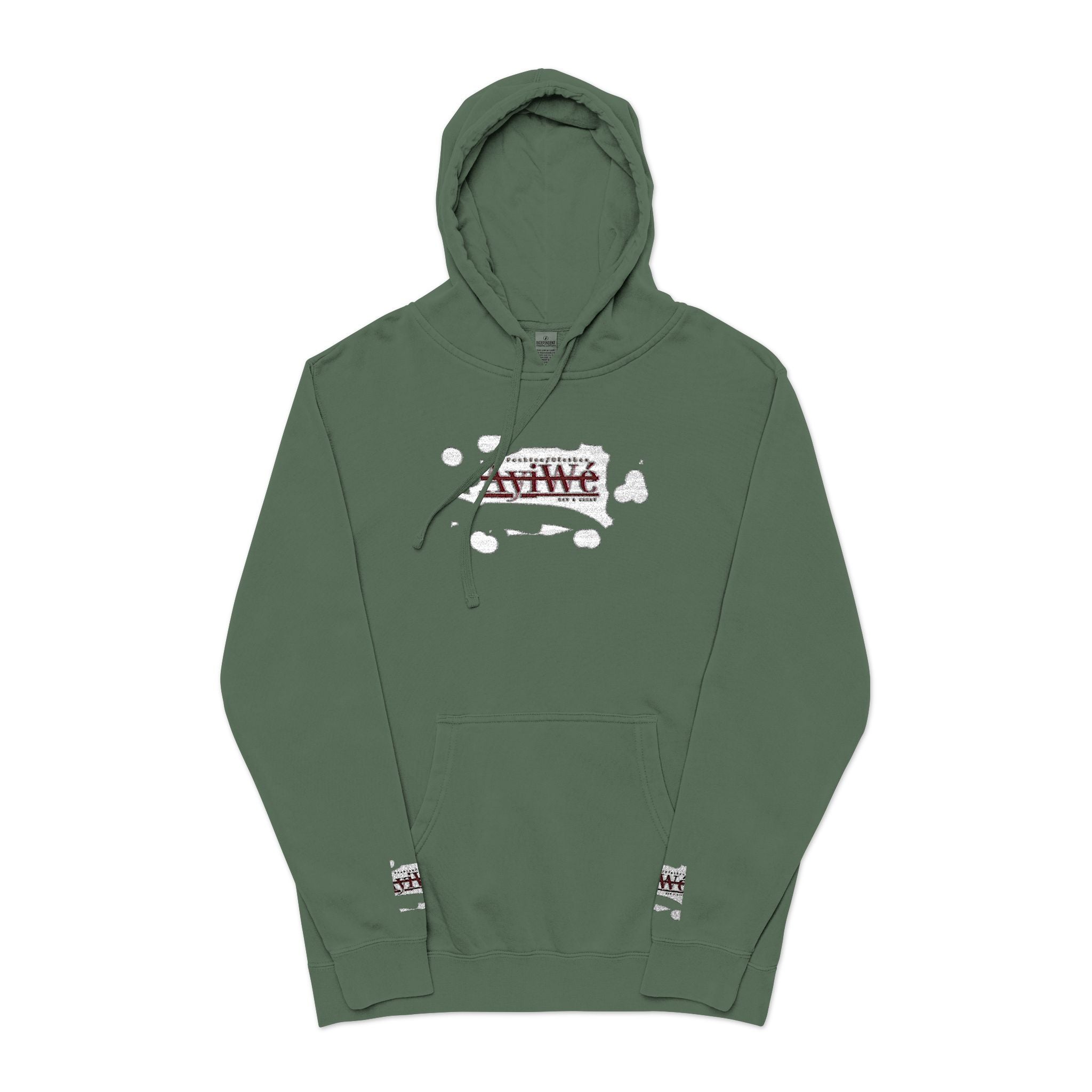 AyiWe A1 Unisex Pigment-Dyed Hoodie (Embroidery)