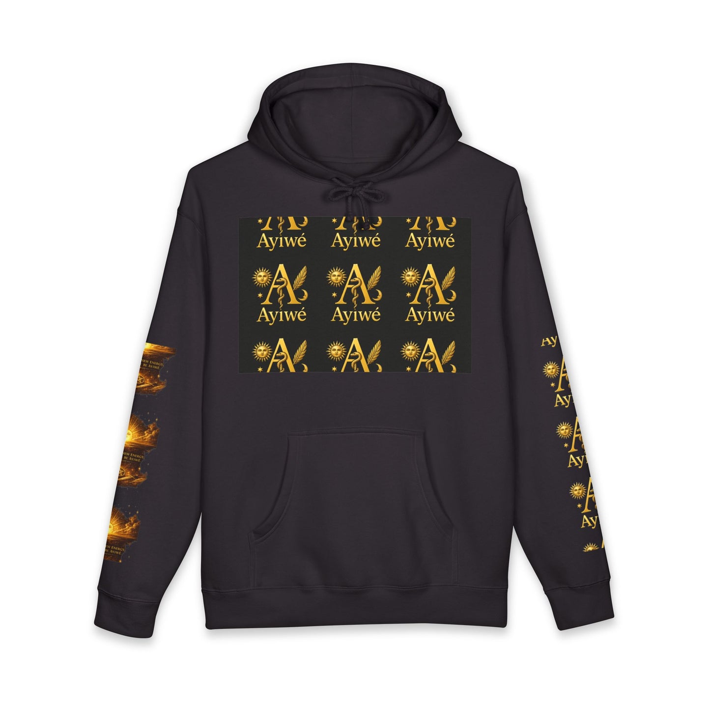 OneSun-Unisex Heavyweight Hooded Sweatshirt. Powered by AyiWe F&S