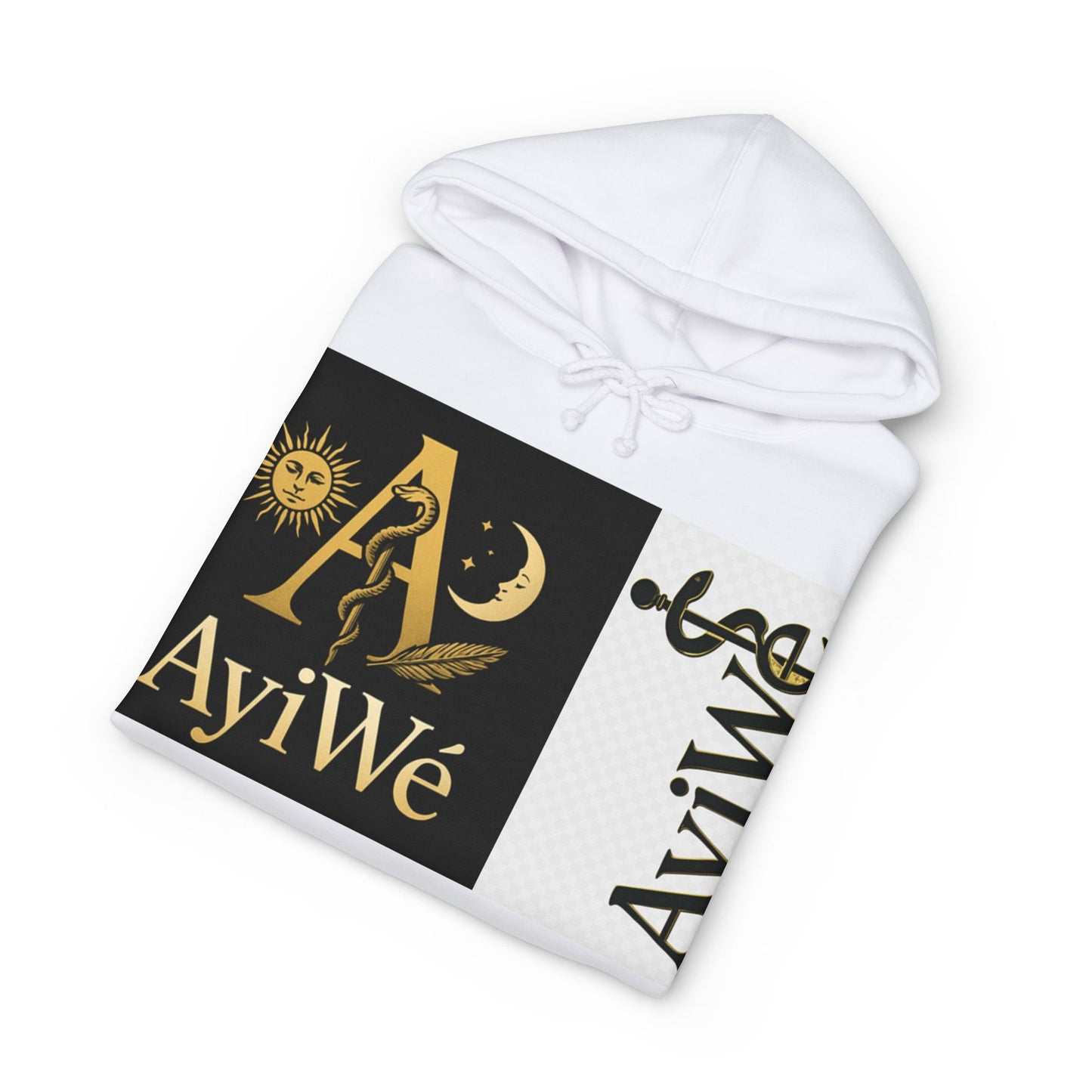 Daywood03-Ayi Unisex Heavyweight Hooded Sweatshirt. Powered by AyiWe F&S