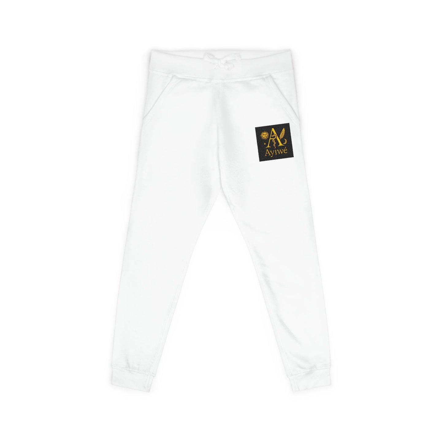 B - One AyiWé Unisex Fleece Sweatpants (Embroidery) - AyiWé Fashion & Style