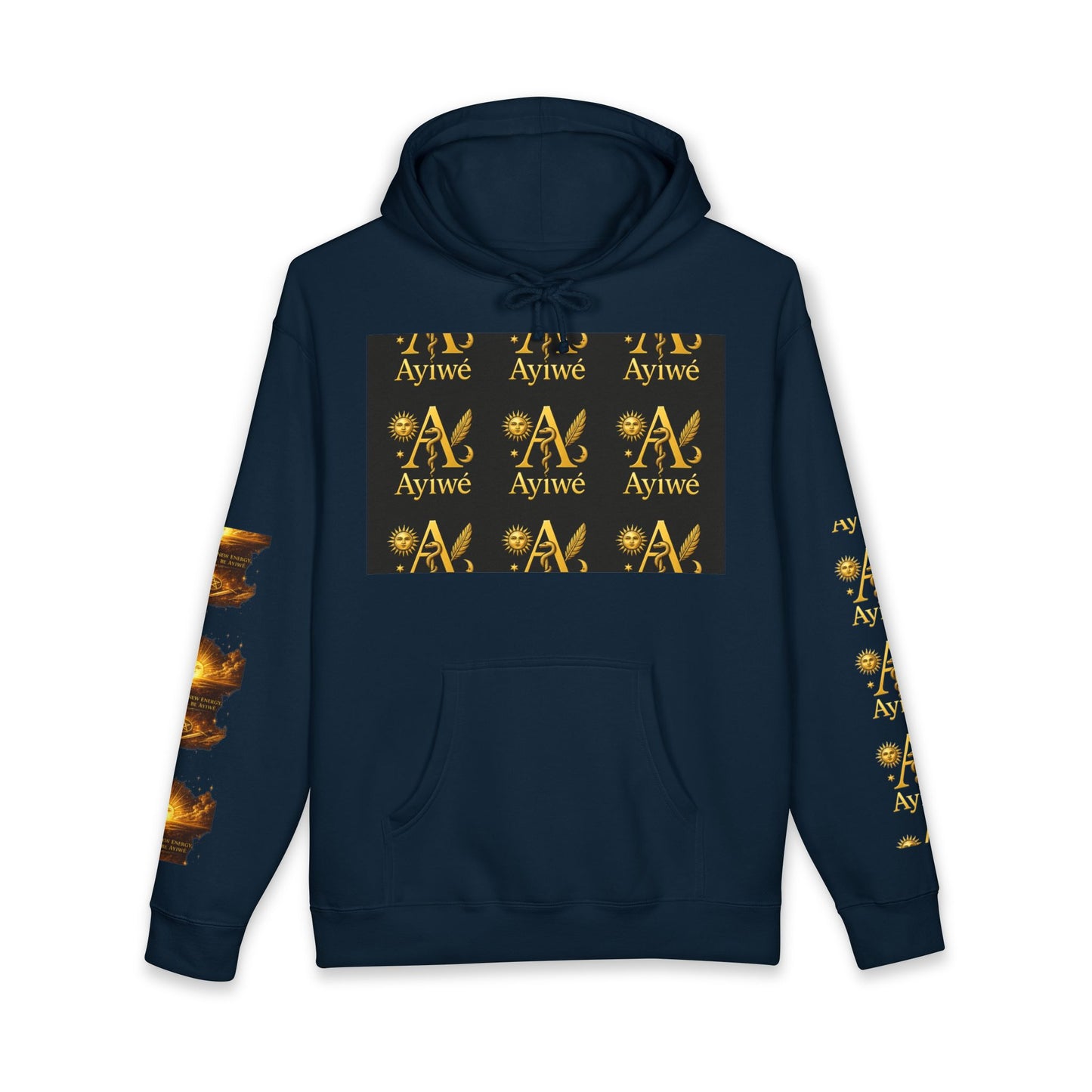 OneSun-Unisex Heavyweight Hooded Sweatshirt. Powered by AyiWe F&S