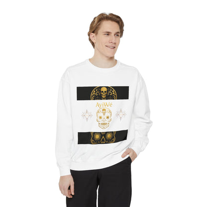 4K-Ayi Unisex Garment-Dyed Sweatshirt. Powered by AyiWe FS