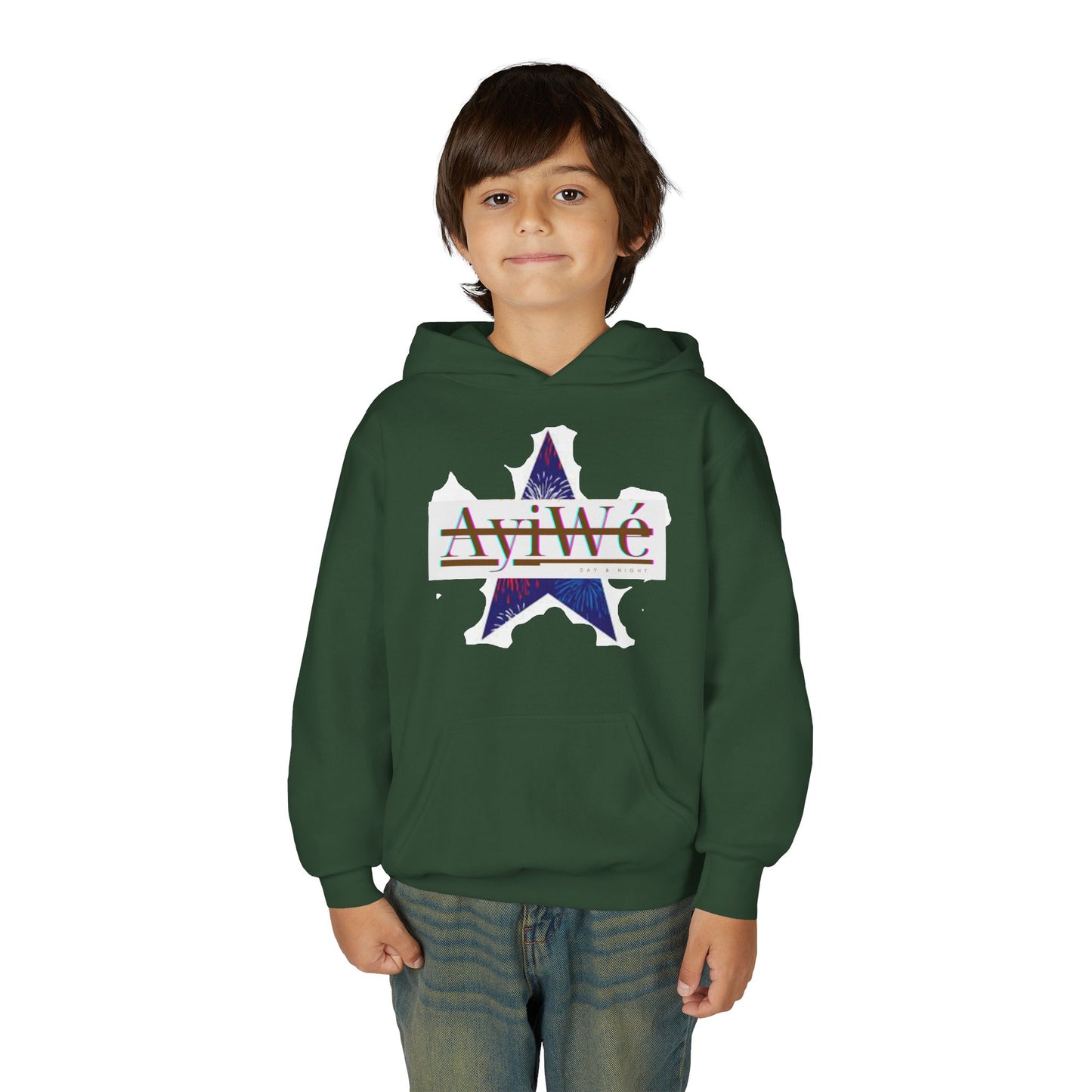 AyiWé Young - 1 Youth Heavy Blend Hooded Sweatshirt - AyiWé Fashion & Style