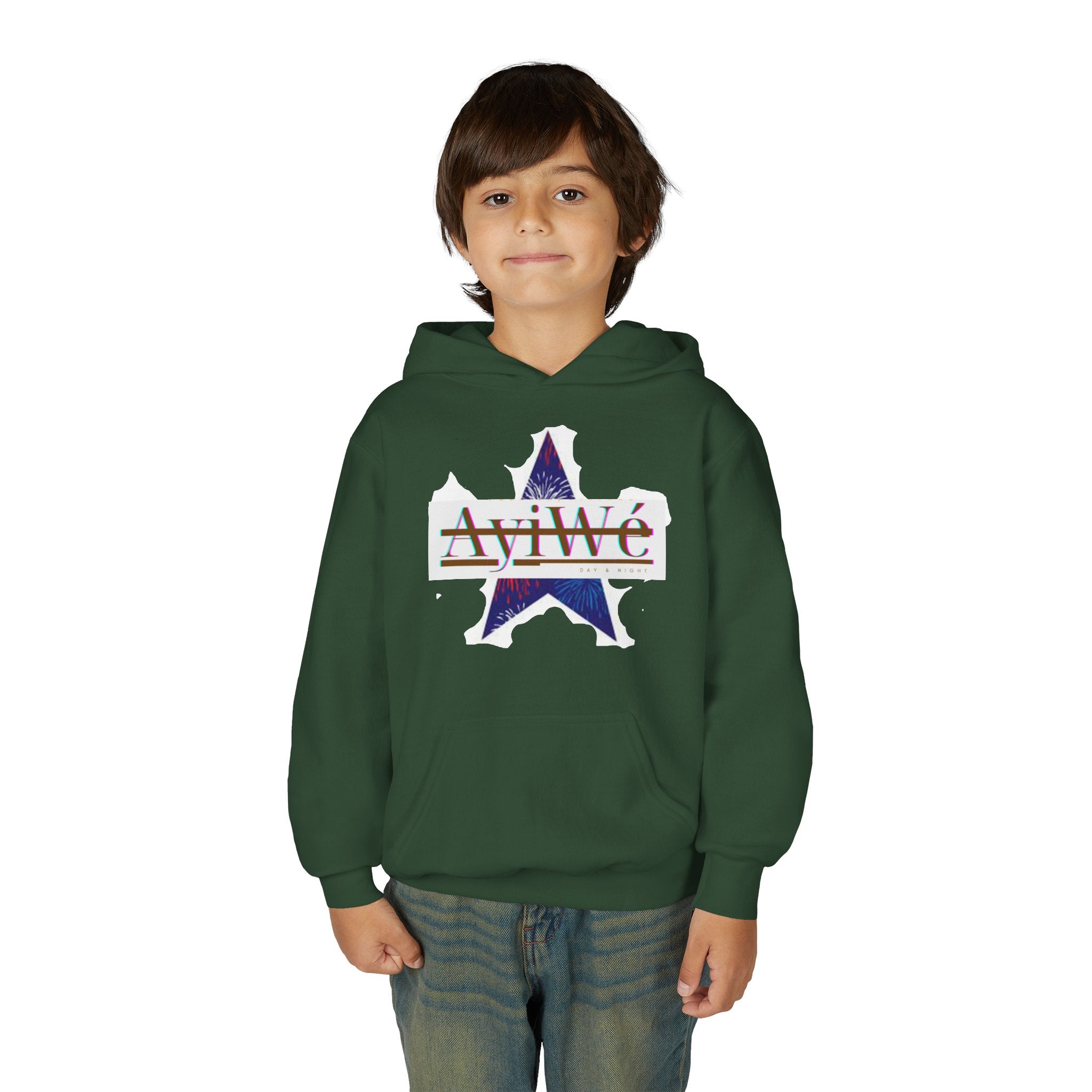 AyiWé Young-1 Youth Heavy Blend Hooded Sweatshirt