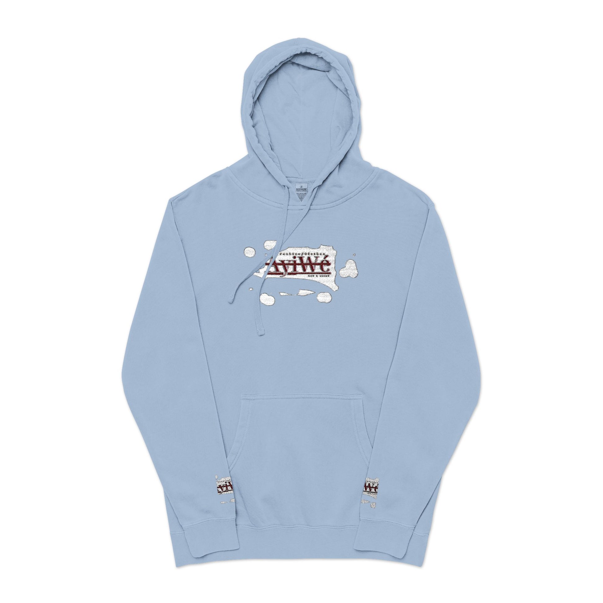 AyiWe A1 Unisex Pigment - Dyed Hoodie (Embroidery) - AyiWé Fashion & Style