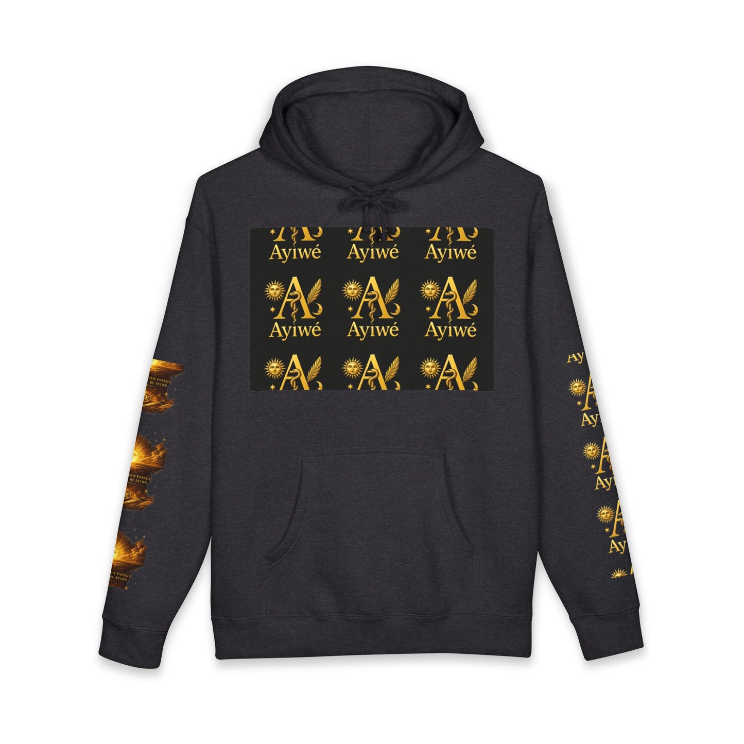 OneSun-Unisex Heavyweight Hooded Sweatshirt. Powered by AyiWe F&S