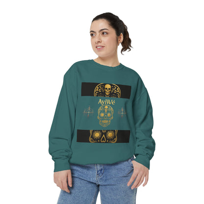 4K-Ayi Unisex Garment-Dyed Sweatshirt. Powered by AyiWe FS