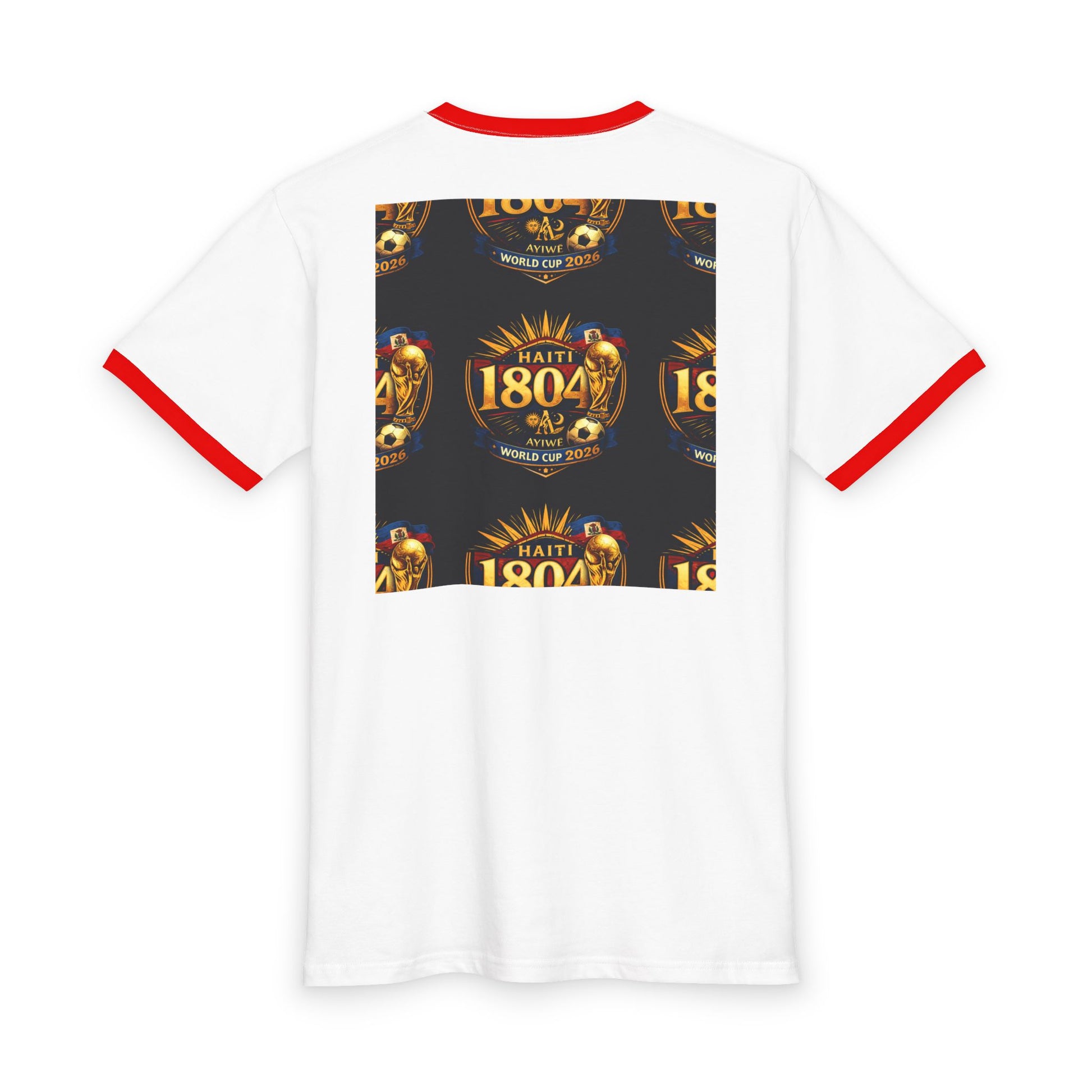 Ayiti - 18Nov. WC2026 Men's Staple Ringer Tee by AyiWe f&S - AyiWé Fashion & Style