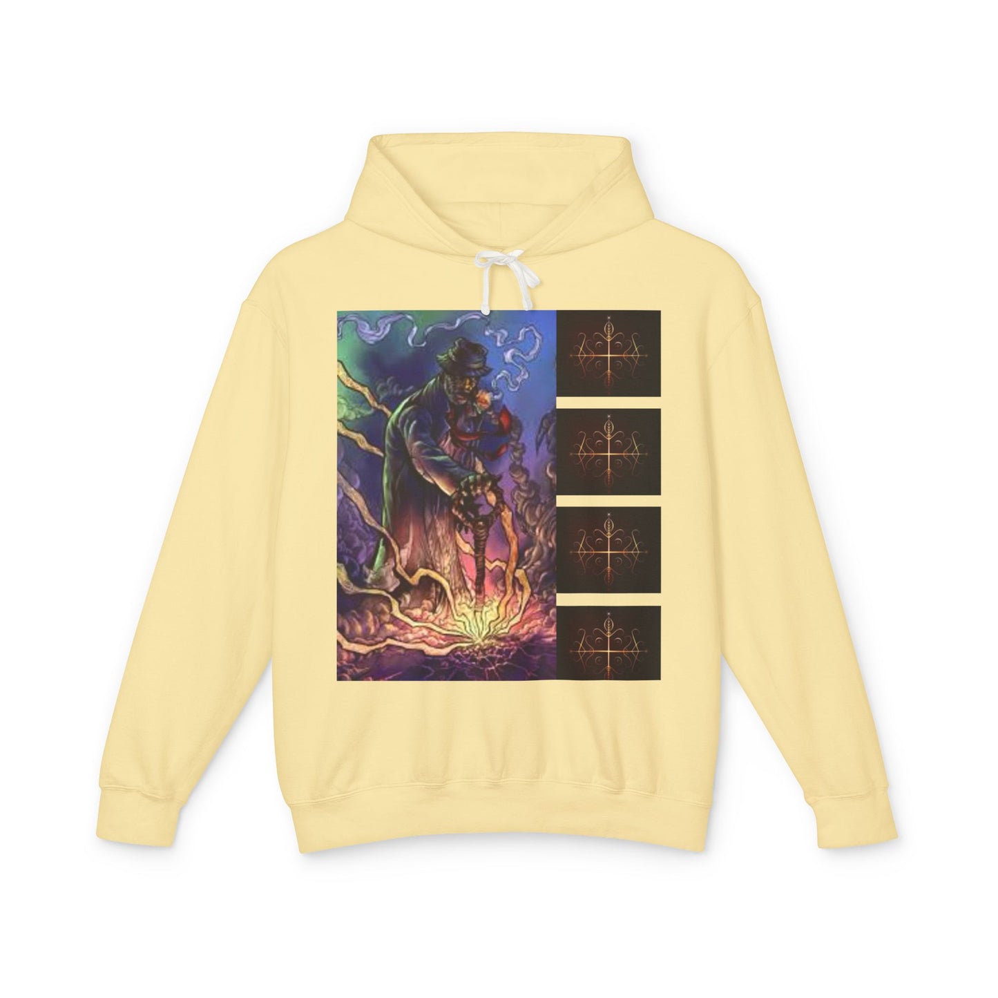 Ayi06 Unisex Lightweight Hooded Sweatshirt. Powered by AyiWe FS