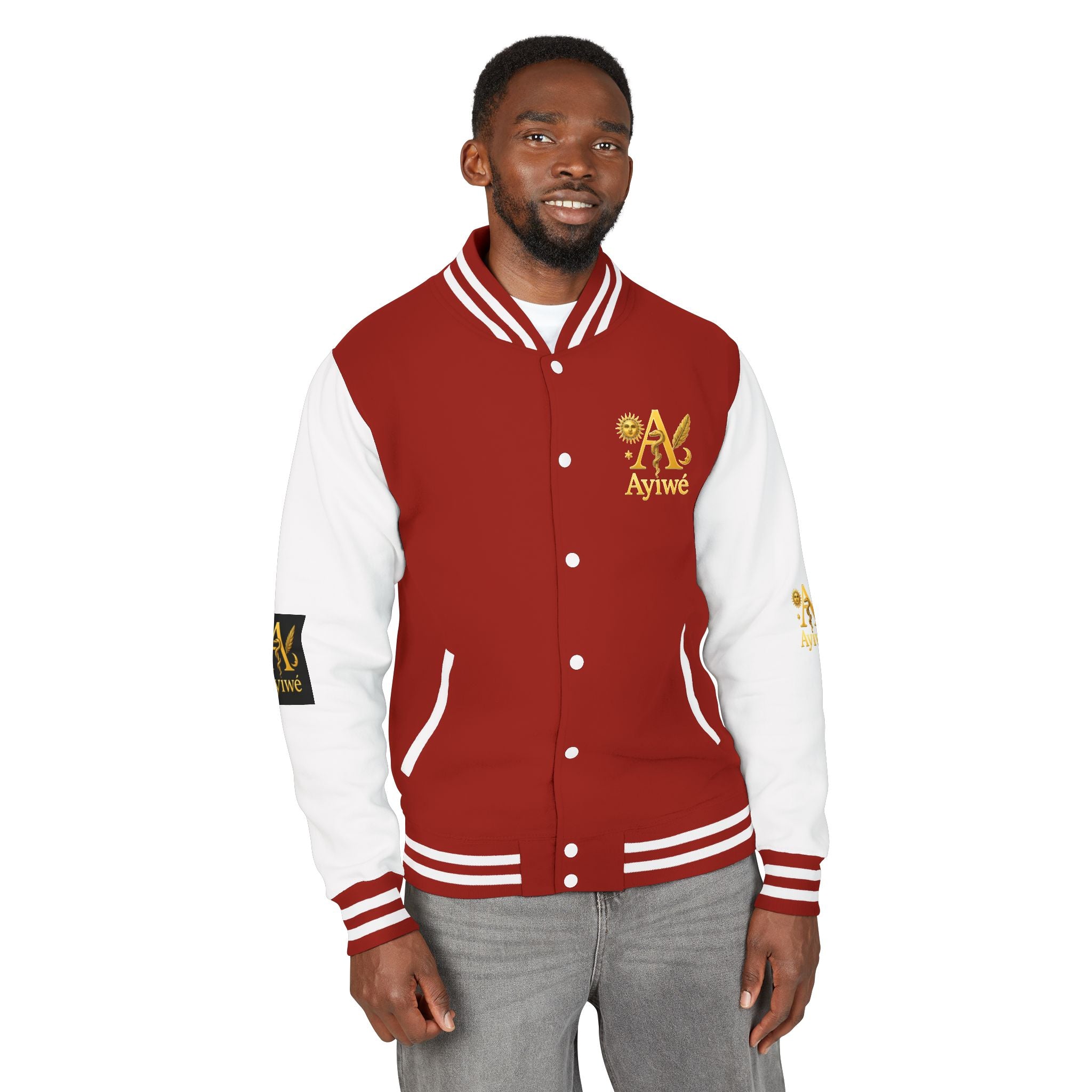 1-A High DegreAyiWé Unisex Heavyweight Letterman Jacket