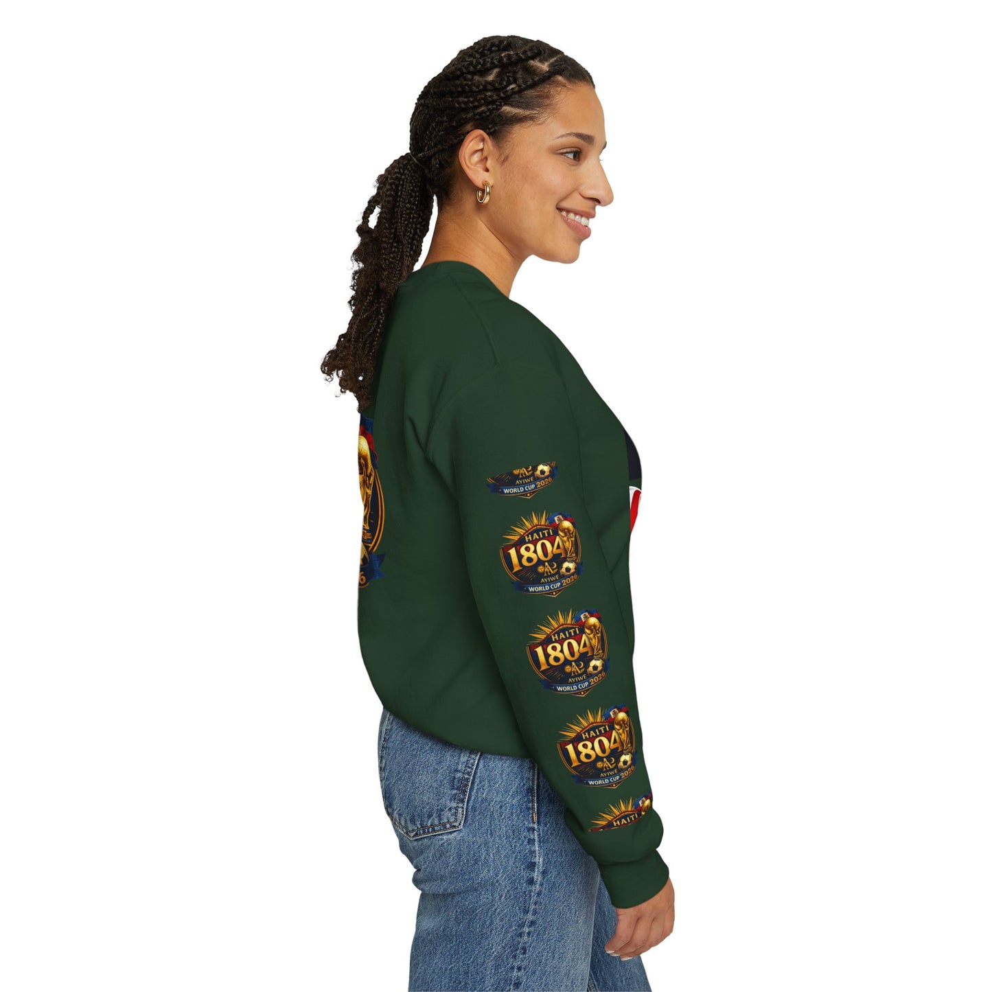 18WC2026 Yon-Nasyon1 Unisex Heavy Blend™ Crewneck Sweatshirt. Powered by AyiWe F&S