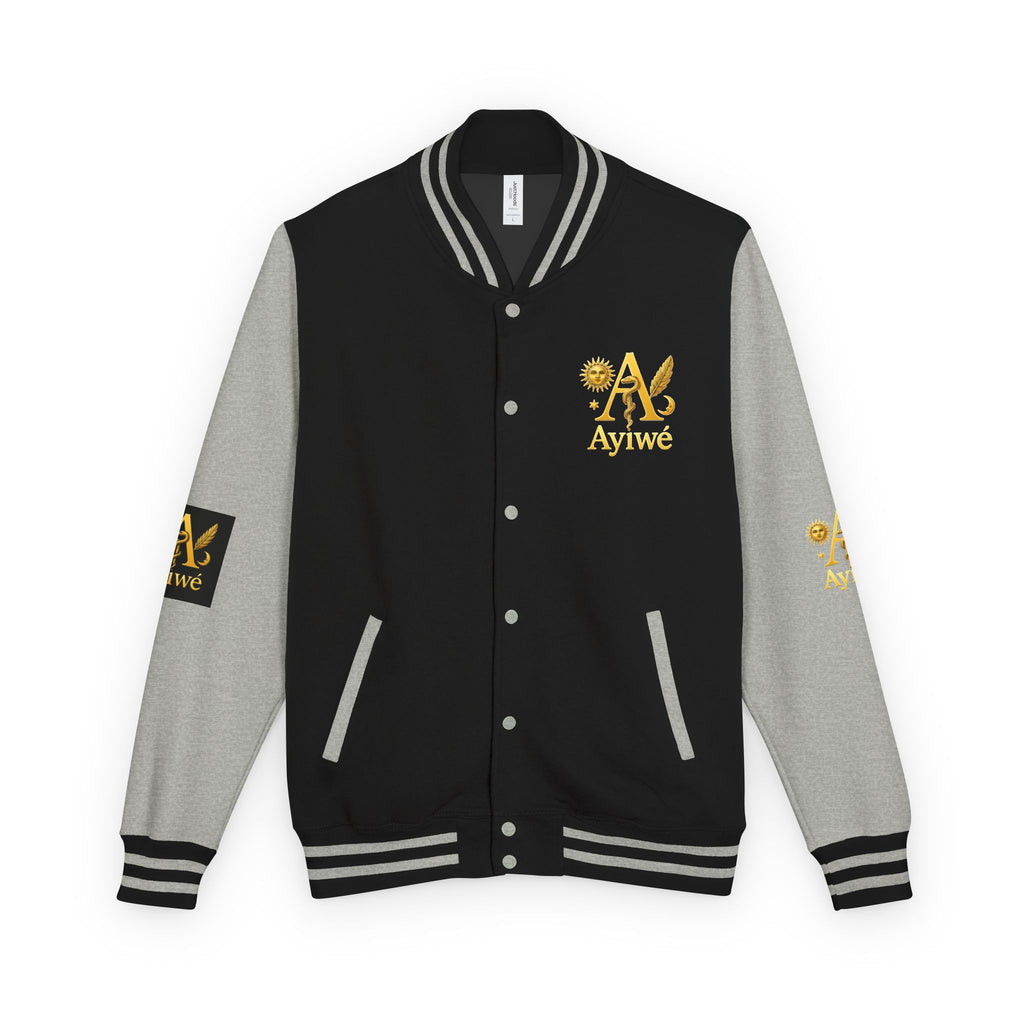 1-A High DegreAyiWé Unisex Heavyweight Letterman Jacket
