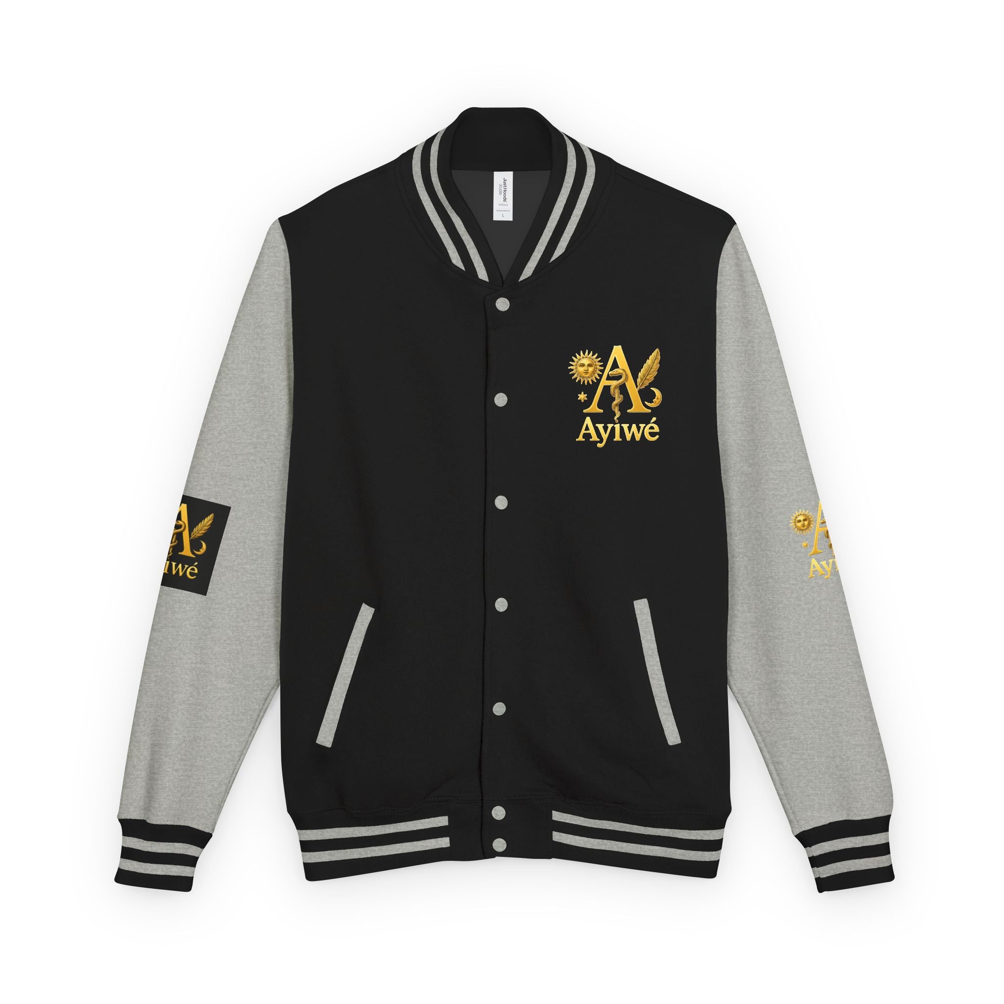1-A High DegreAyiWé Unisex Heavyweight Letterman Jacket