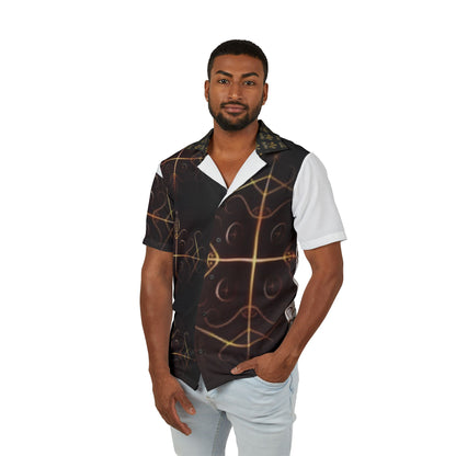 The04Kafou-Ayi Men's Hawaiian Camp Shirt (AOP). Powered by AyiWe FS