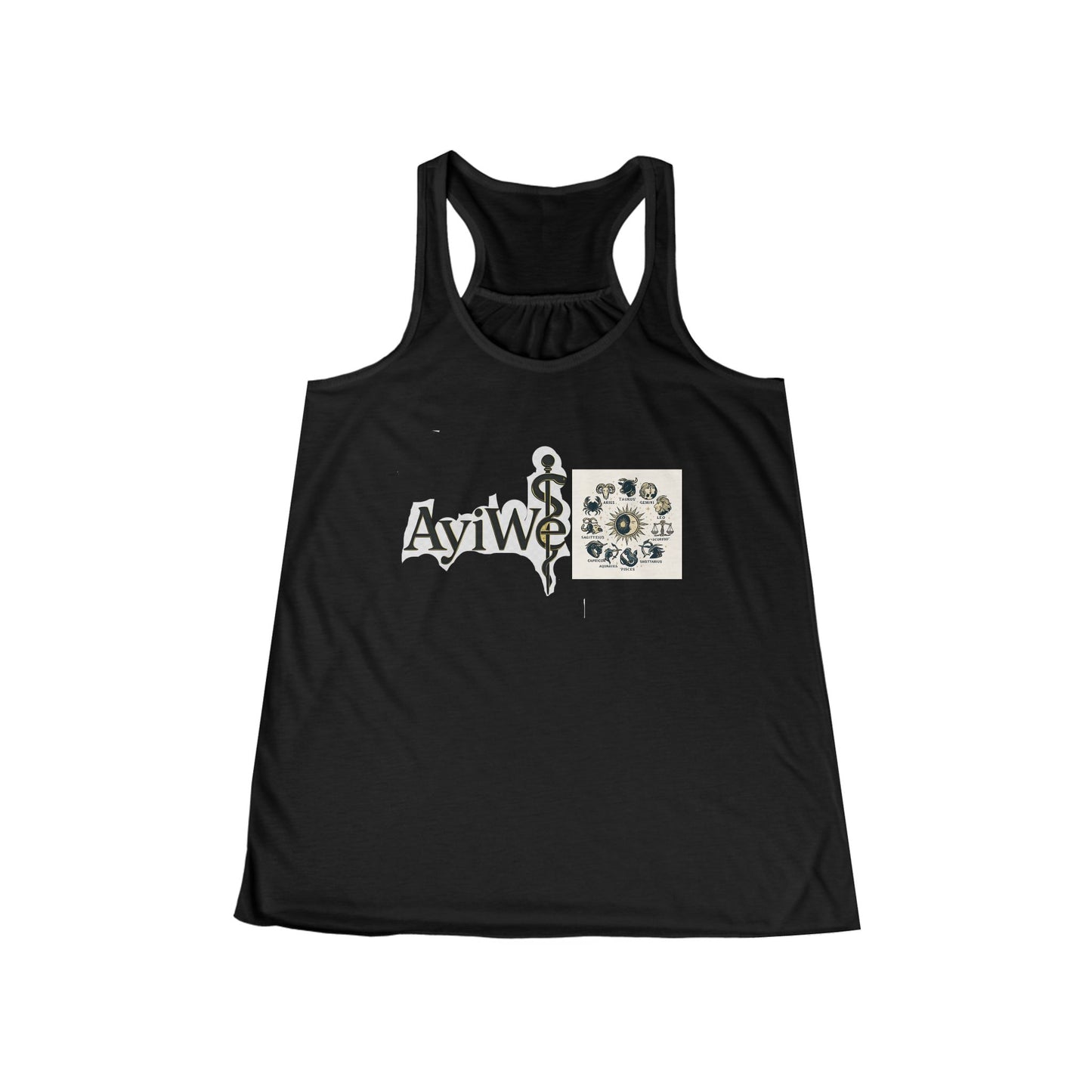 Belle - Latina, AyiWé Women's Flowy Racerback Tank - AyiWé Fashion & Style