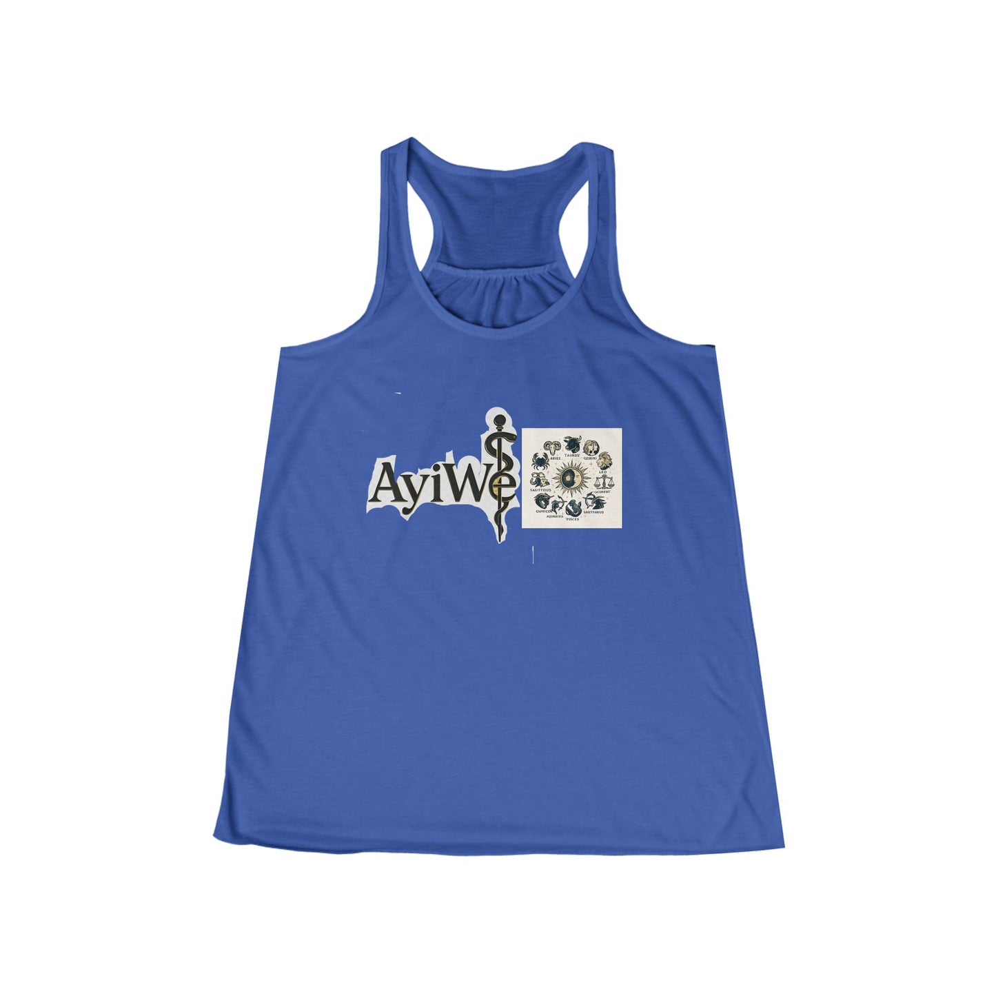 Belle - Latina, AyiWé Women's Flowy Racerback Tank - AyiWé Fashion & Style