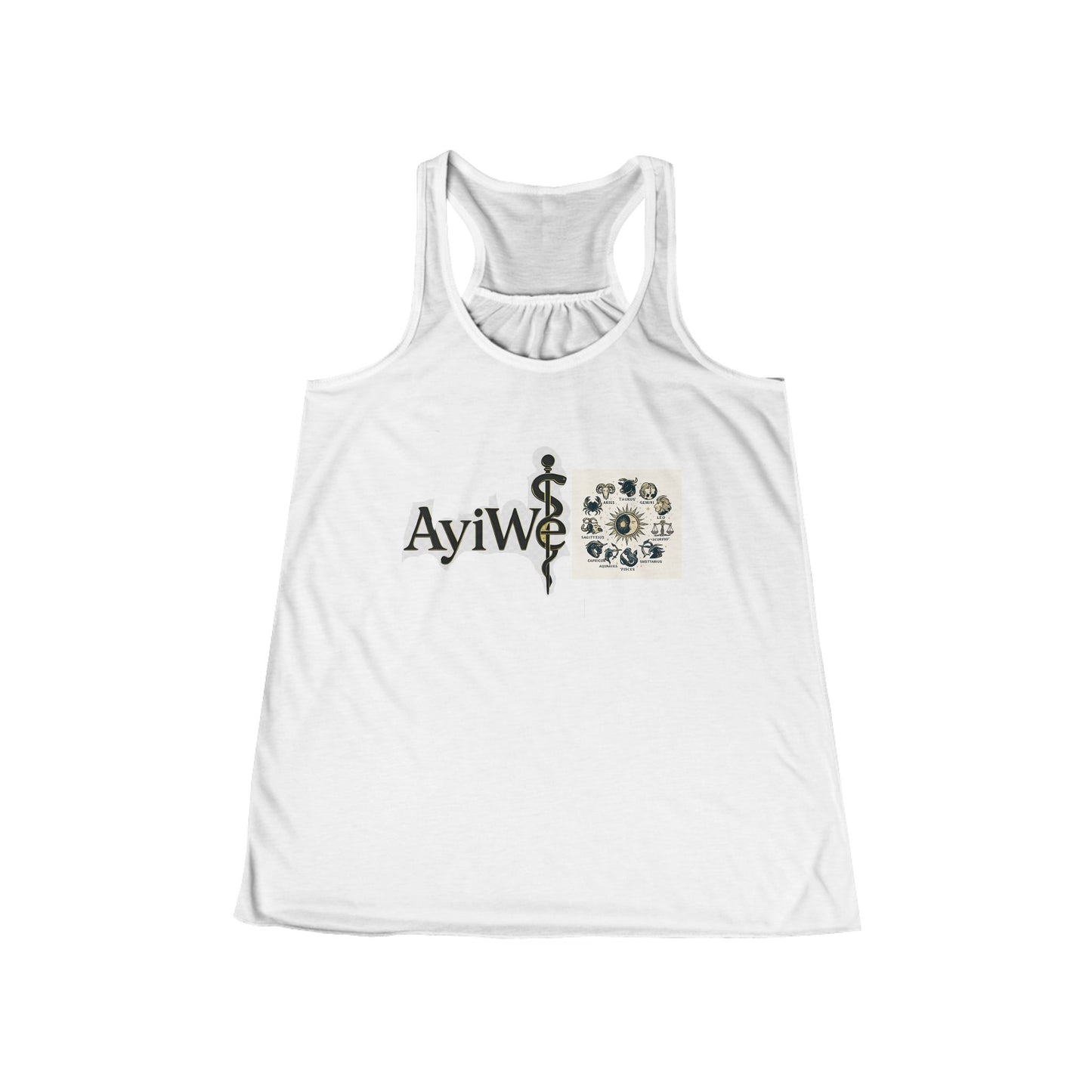 Belle - Latina, AyiWé Women's Flowy Racerback Tank - AyiWé Fashion & Style