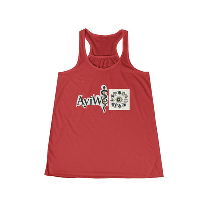 Belle - Latina, AyiWé Women's Flowy Racerback Tank - AyiWé Fashion & Style