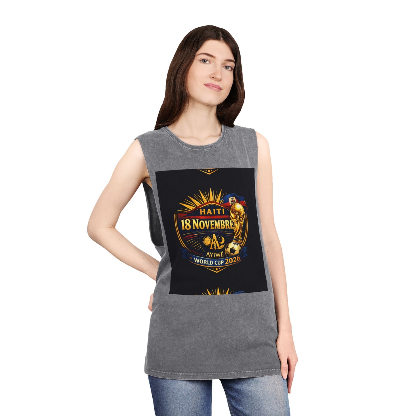 Ht - 07 world cup 2026 Unisex Stonewash Tank Top by AyiWe F&S - AyiWé Fashion & Style