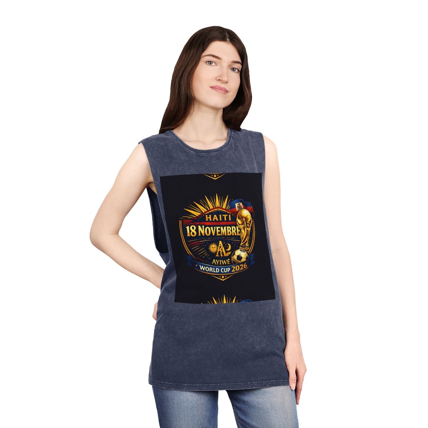 Ht - 07 world cup 2026 Unisex Stonewash Tank Top by AyiWe F&S - AyiWé Fashion & Style