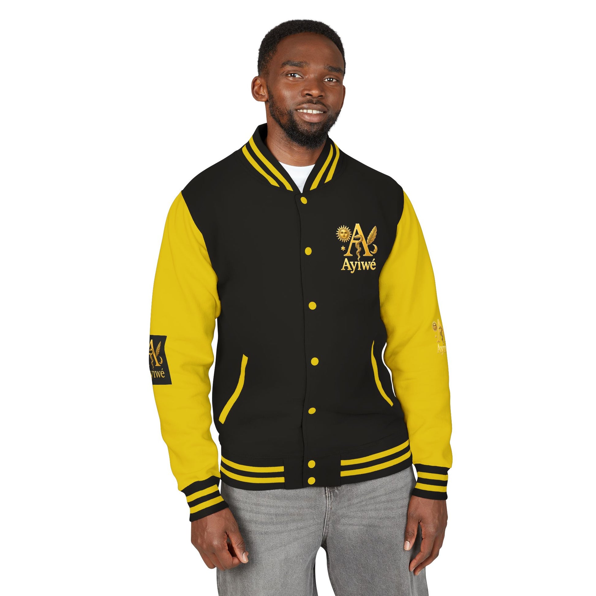 1 - A High DegreAyiWé Unisex Heavyweight Letterman Jacket - AyiWé Fashion & Style
