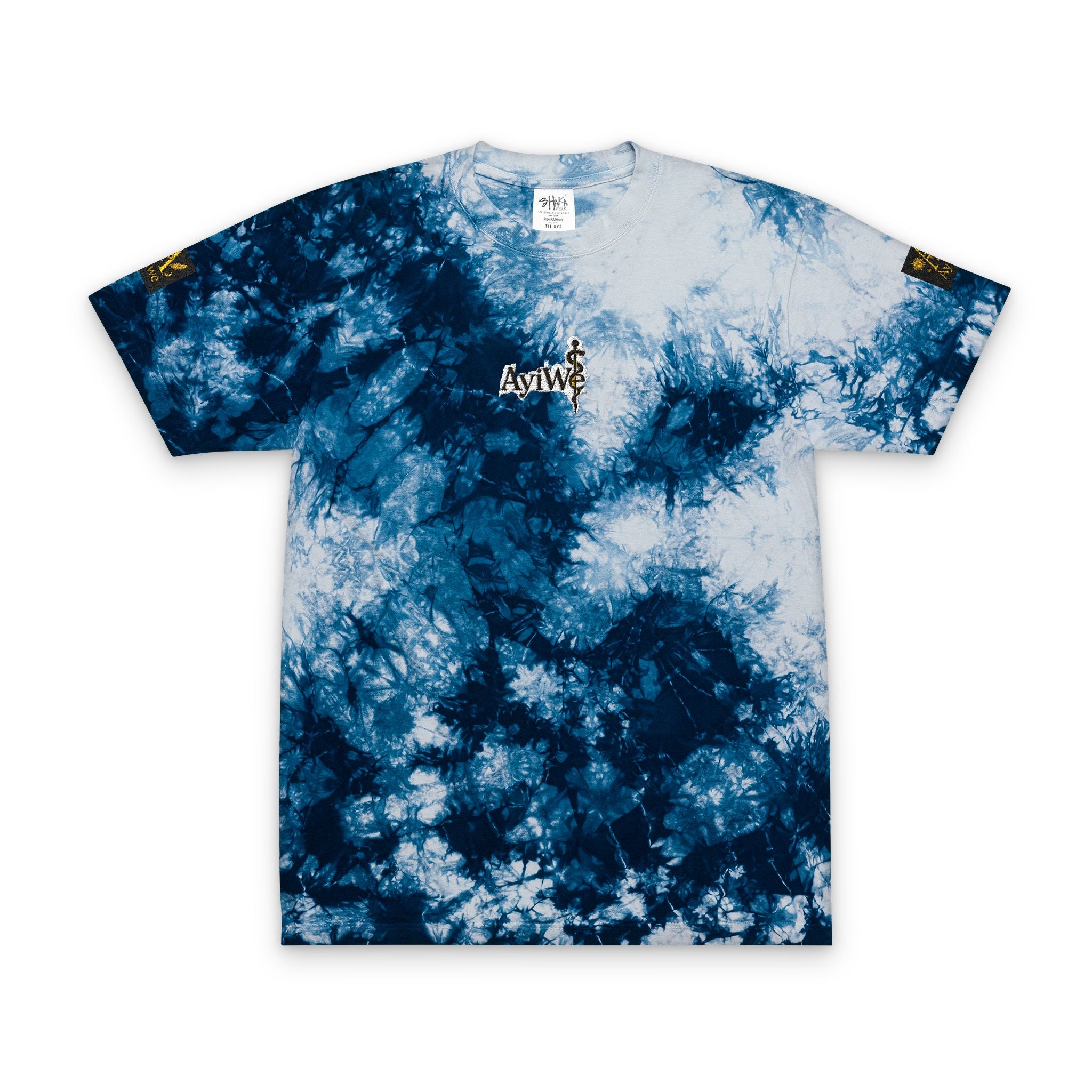 AyiWé-Fibo123 Oversized Tie-Dye T-Shirt (Embroidery)