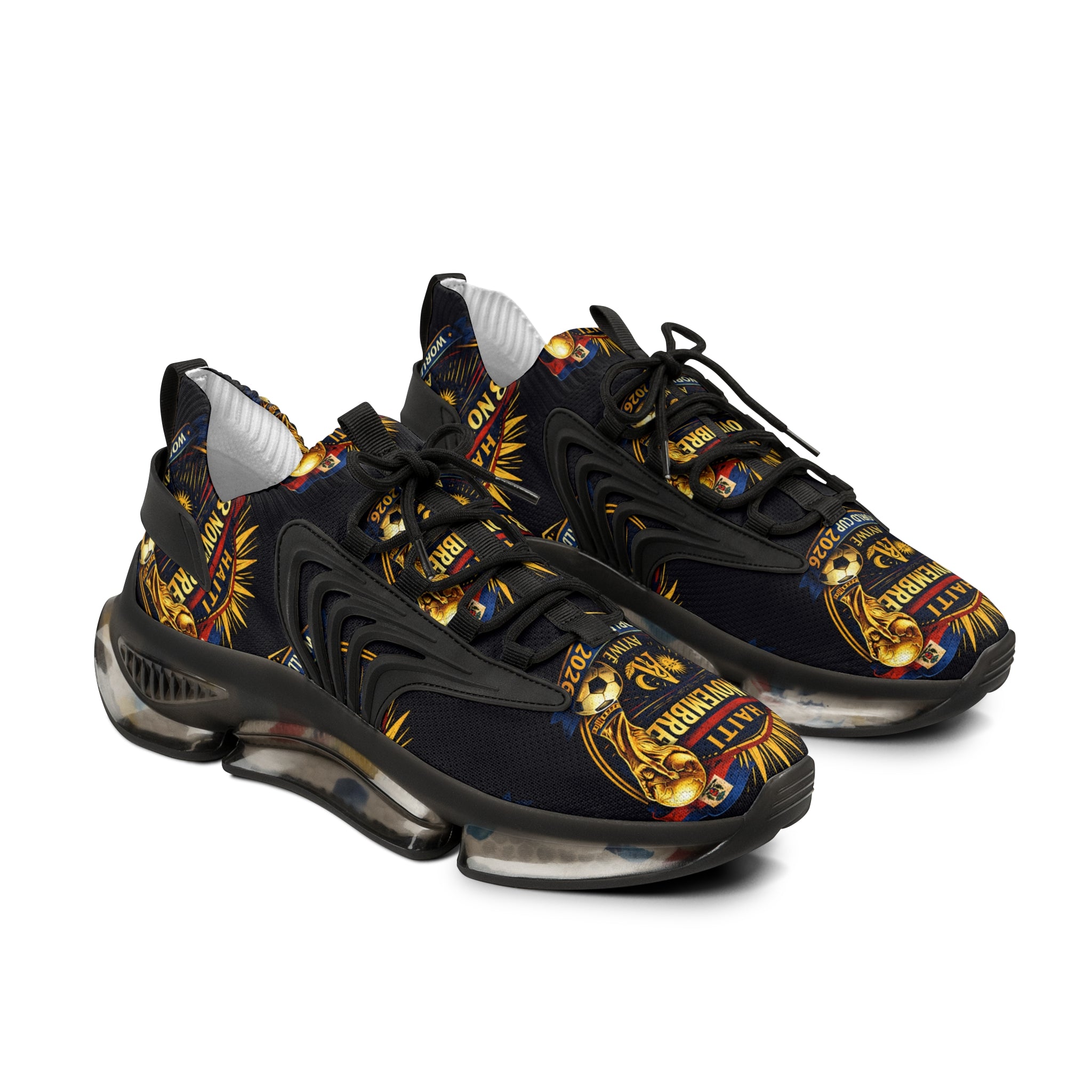 Ayiti18WC Goal06 - Mesh Sneakers by AyiWe F&S - AyiWé Fashion & Style