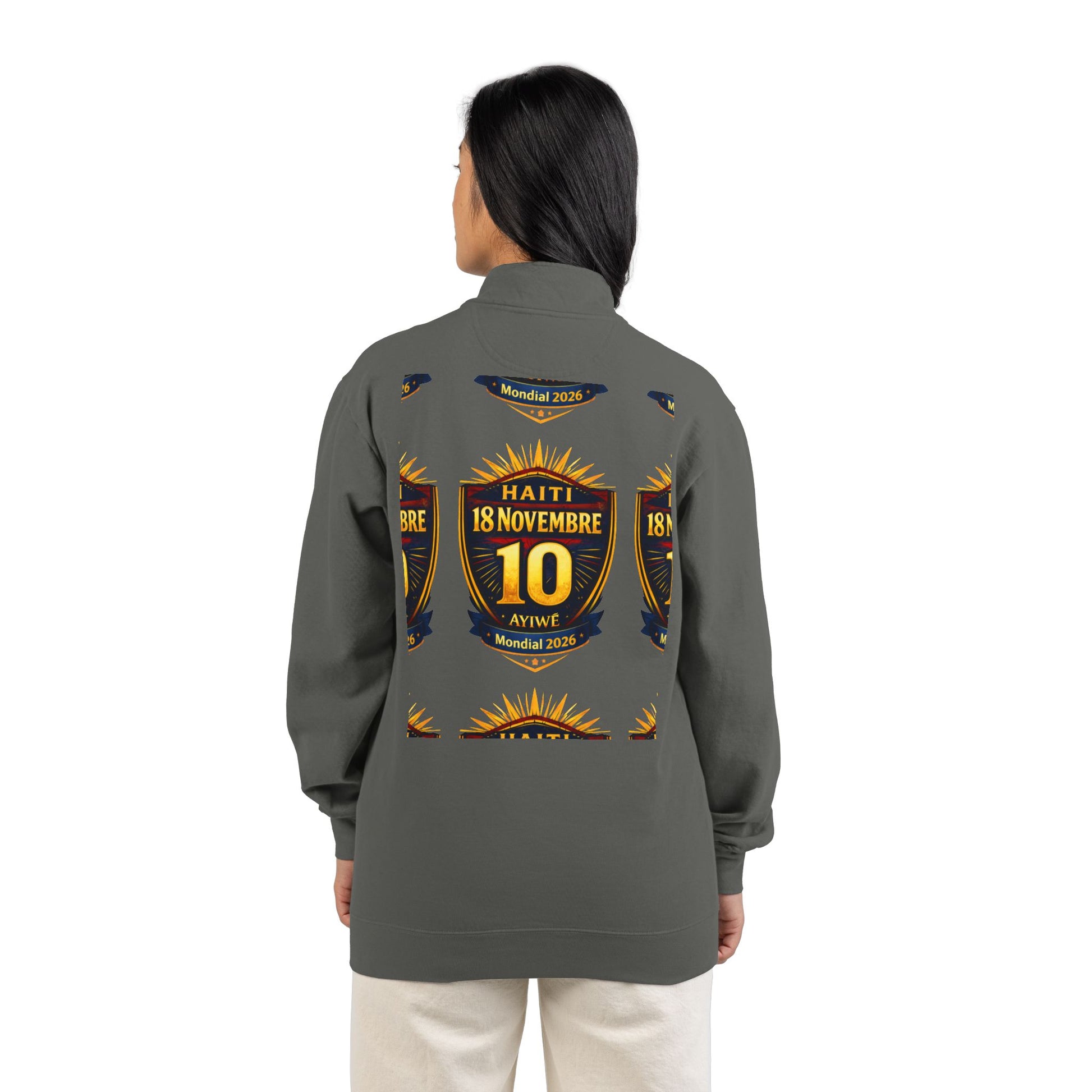 Ht - 18N. 2026 WC Unisex Adult Quarter - Zip Sweatshirt by AyiWe F&S - AyiWé Fashion & Style