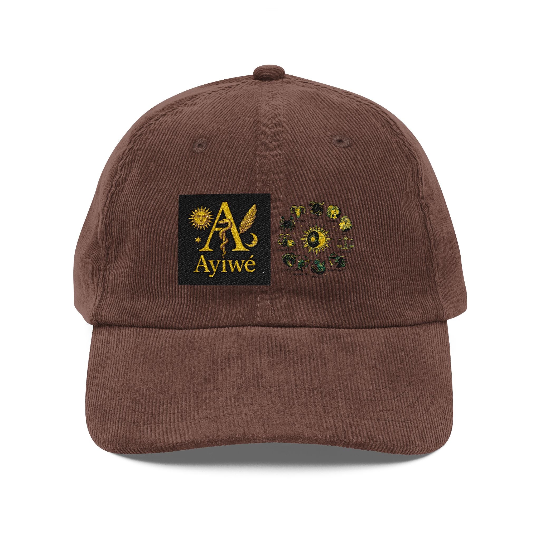 12Sun-AyiWé Vintage Corduroy Cap (Embroidery)