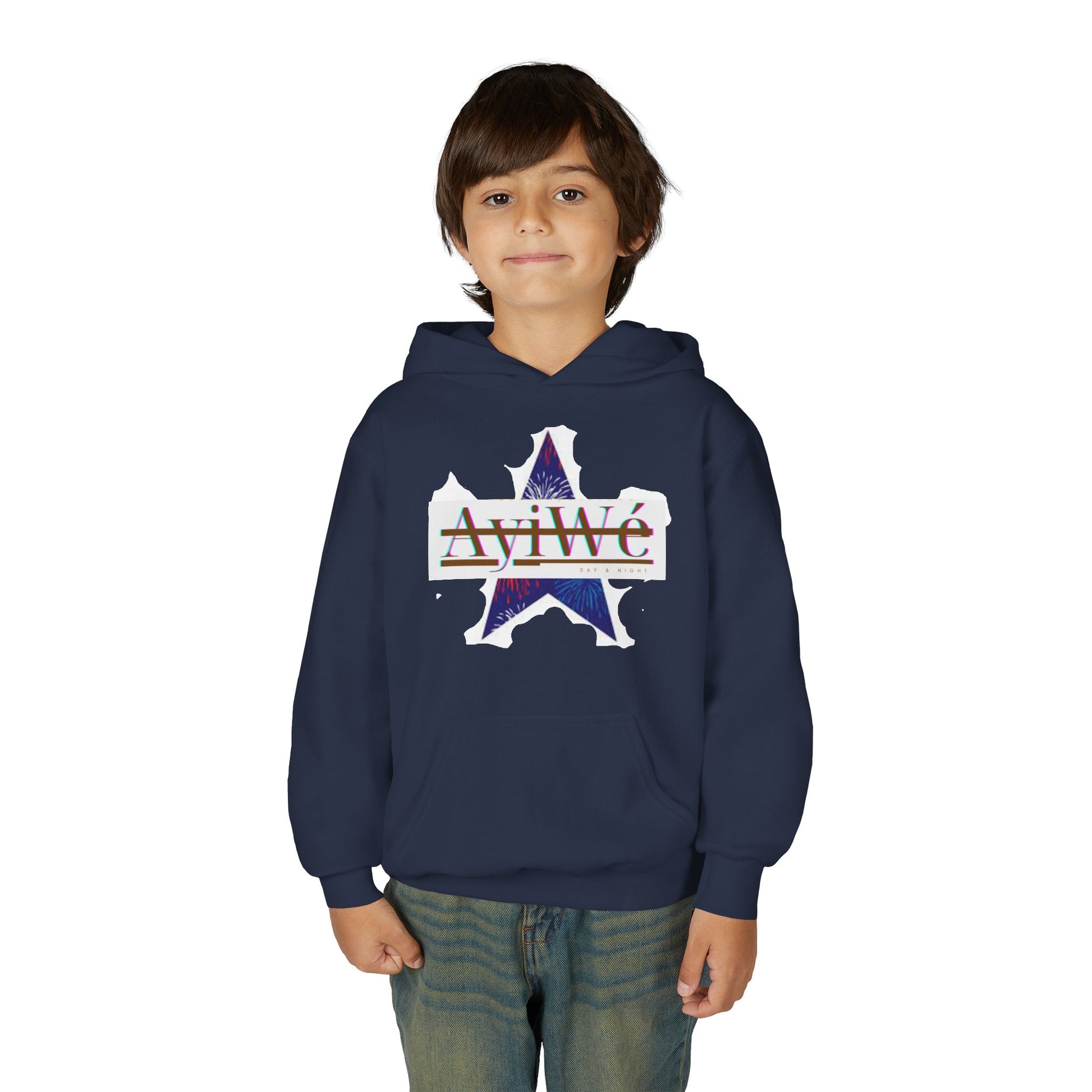 AyiWé Young - 1 Youth Heavy Blend Hooded Sweatshirt - AyiWé Fashion & Style