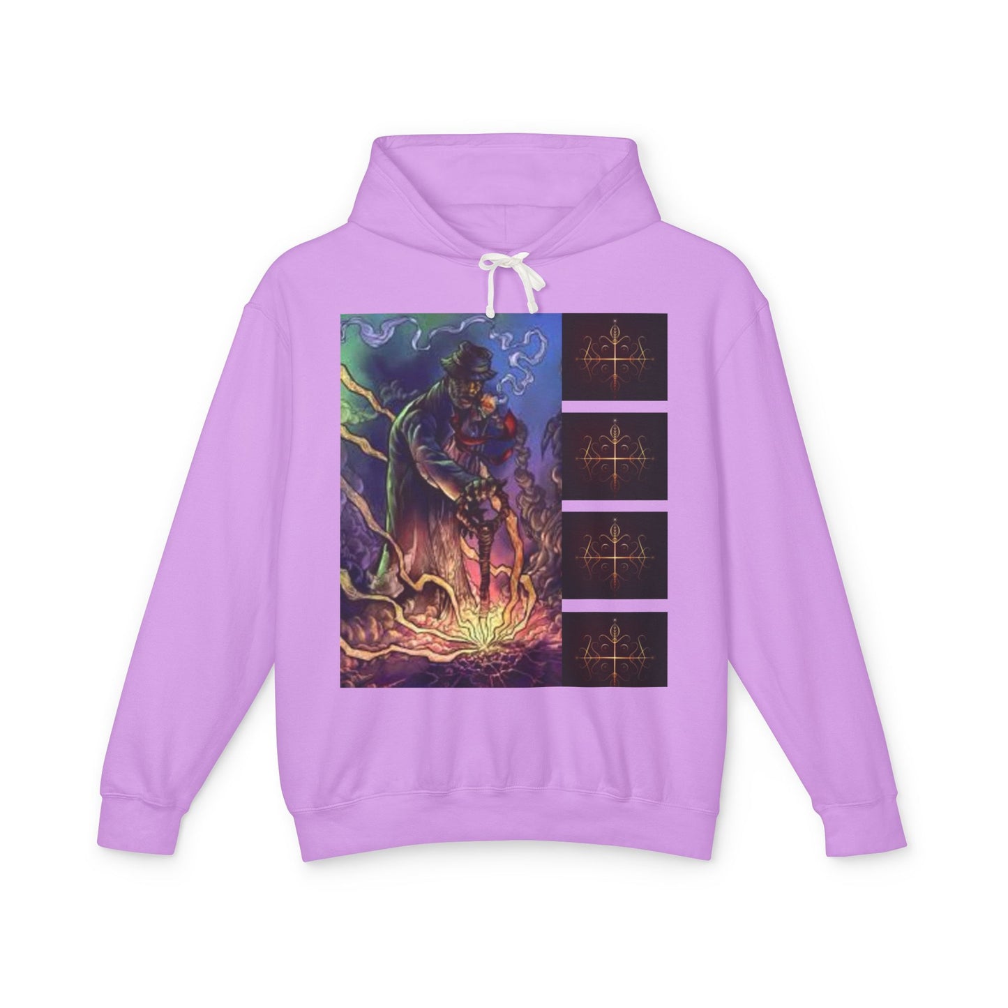Ayi06 Unisex Lightweight Hooded Sweatshirt. Powered by AyiWe FS