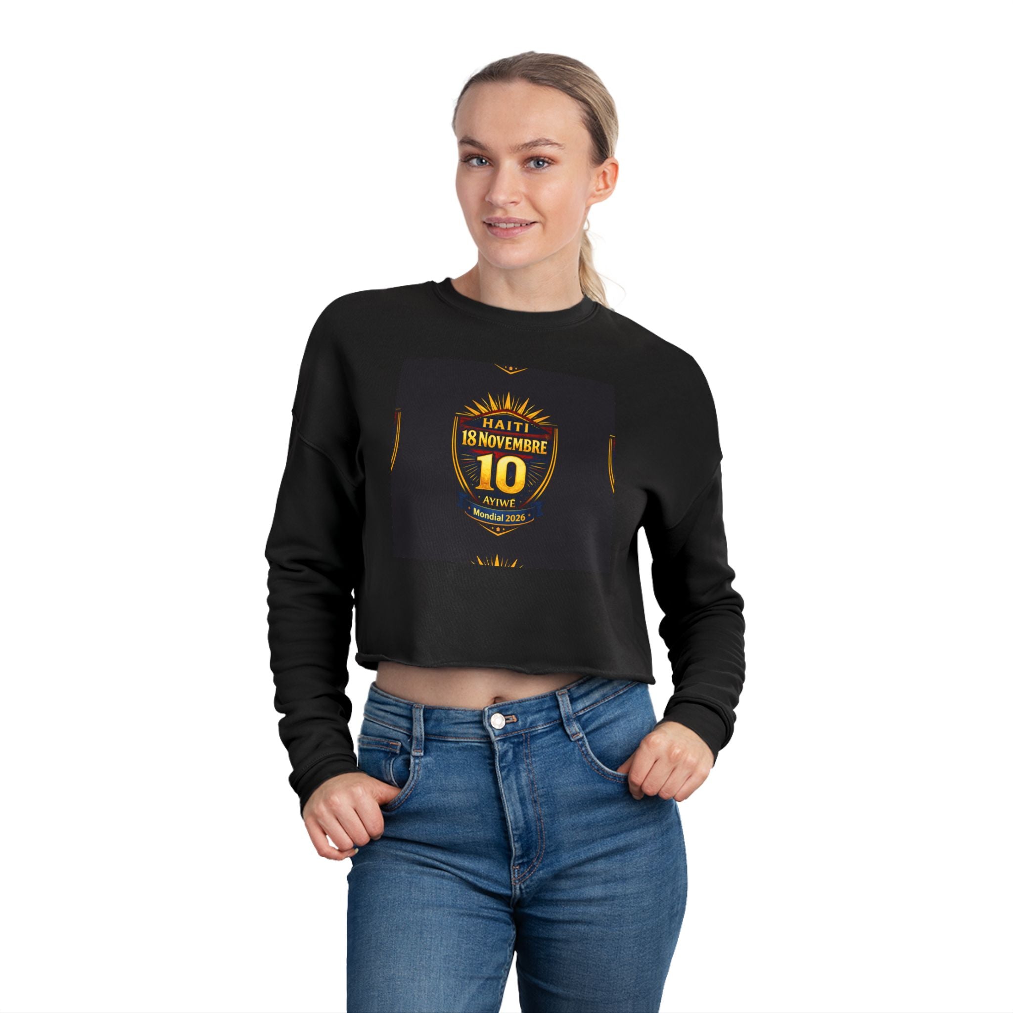 Ht1 - world Cup 2026 Women's Cropped Sweatshirt by AyiWe F&S - AyiWé Fashion & Style