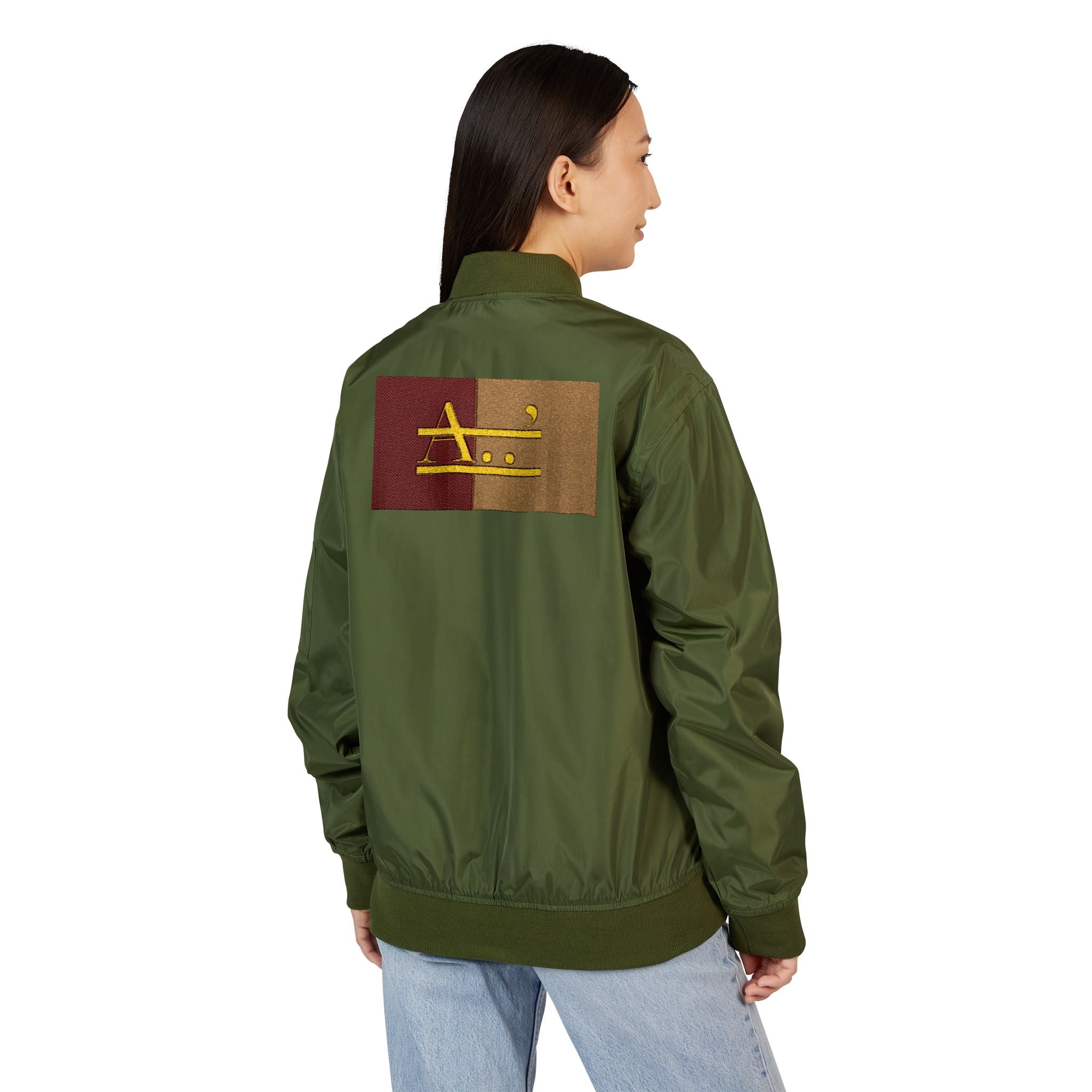 AyiWe-Soldier1 Recycled Bomber Jacket (Embroidery) Unisex