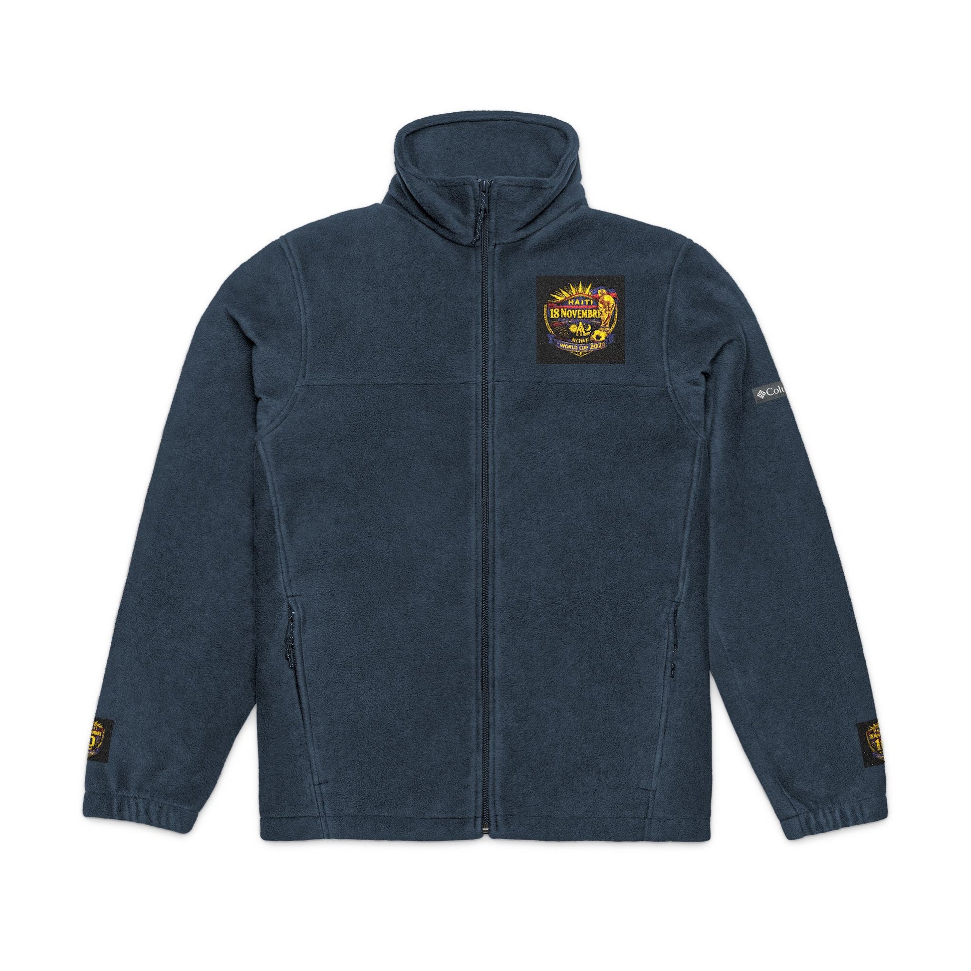 Ht - 2026 Mondial/18Nov Unisex Columbia Fleece Jacket (Embroidery) by AyiWe F&S - AyiWé Fashion & Style