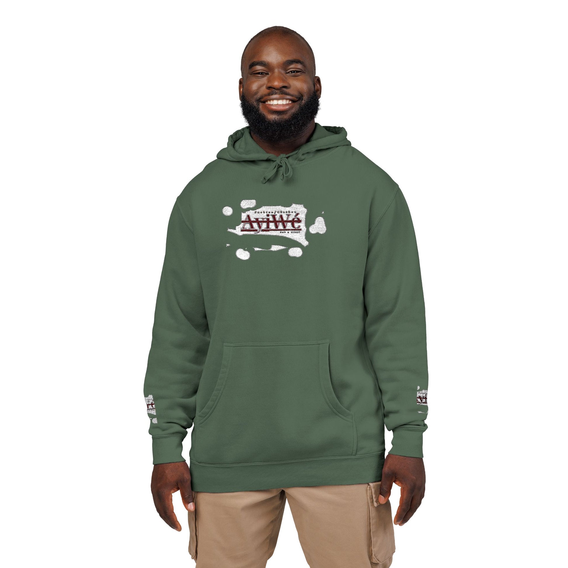 AyiWe A1 Unisex Pigment - Dyed Hoodie (Embroidery) - AyiWé Fashion & Style