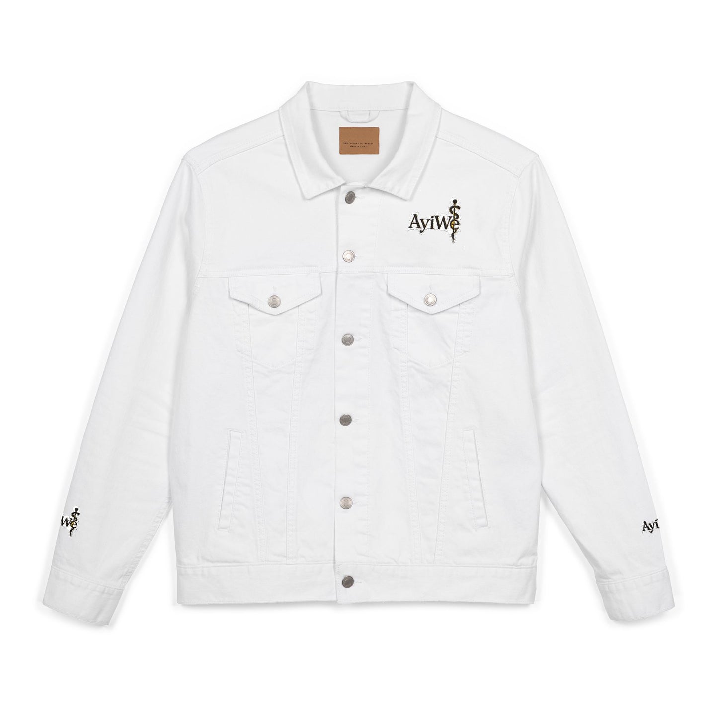 1AyiWé - Day&Night12 Unisex Denim Jacket (Embroidery) - AyiWé Fashion & Style