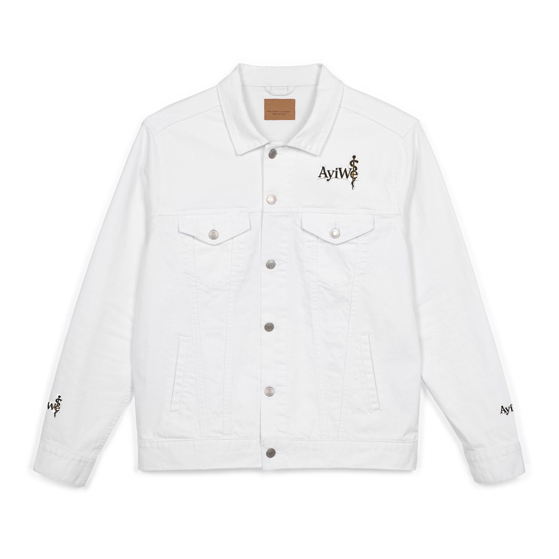 1AyiWé - Day&Night12 Unisex Denim Jacket (Embroidery) - AyiWé Fashion & Style