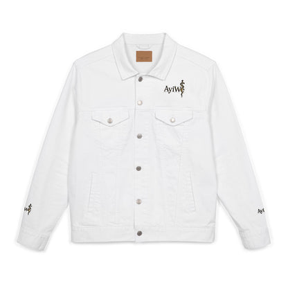 1AyiWé - Day&Night12 Unisex Denim Jacket (Embroidery) - AyiWé Fashion & Style