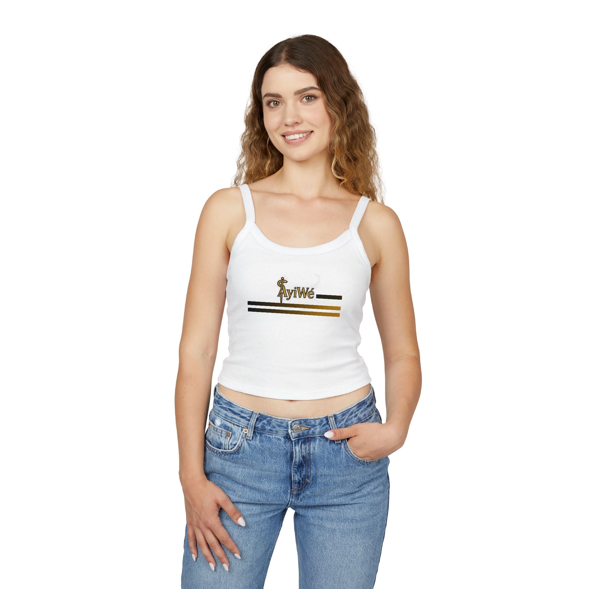 1-EztraLatina AyiWé Women's Spaghetti Strap Tank Top