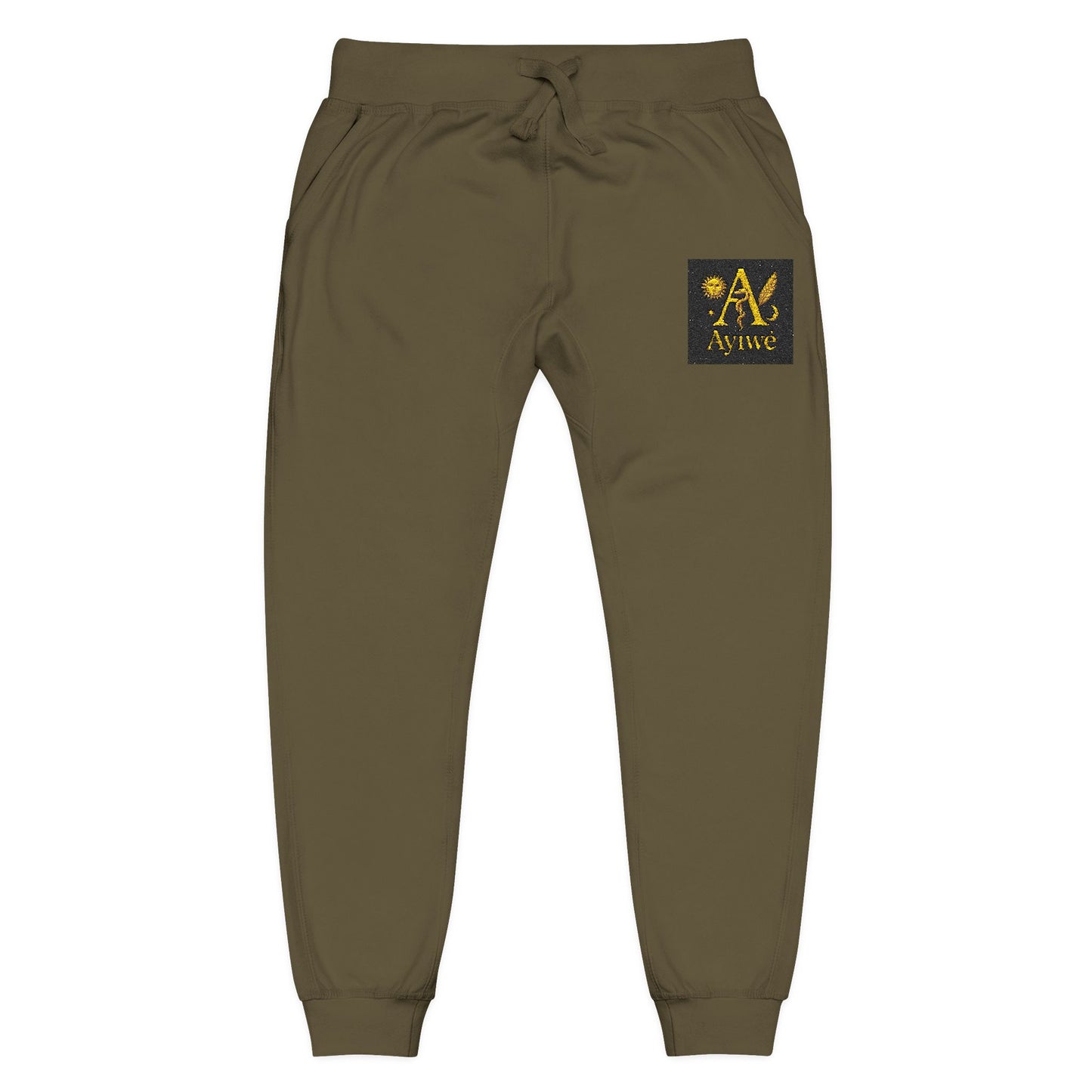 B - One AyiWé Unisex Fleece Sweatpants (Embroidery) - AyiWé Fashion & Style