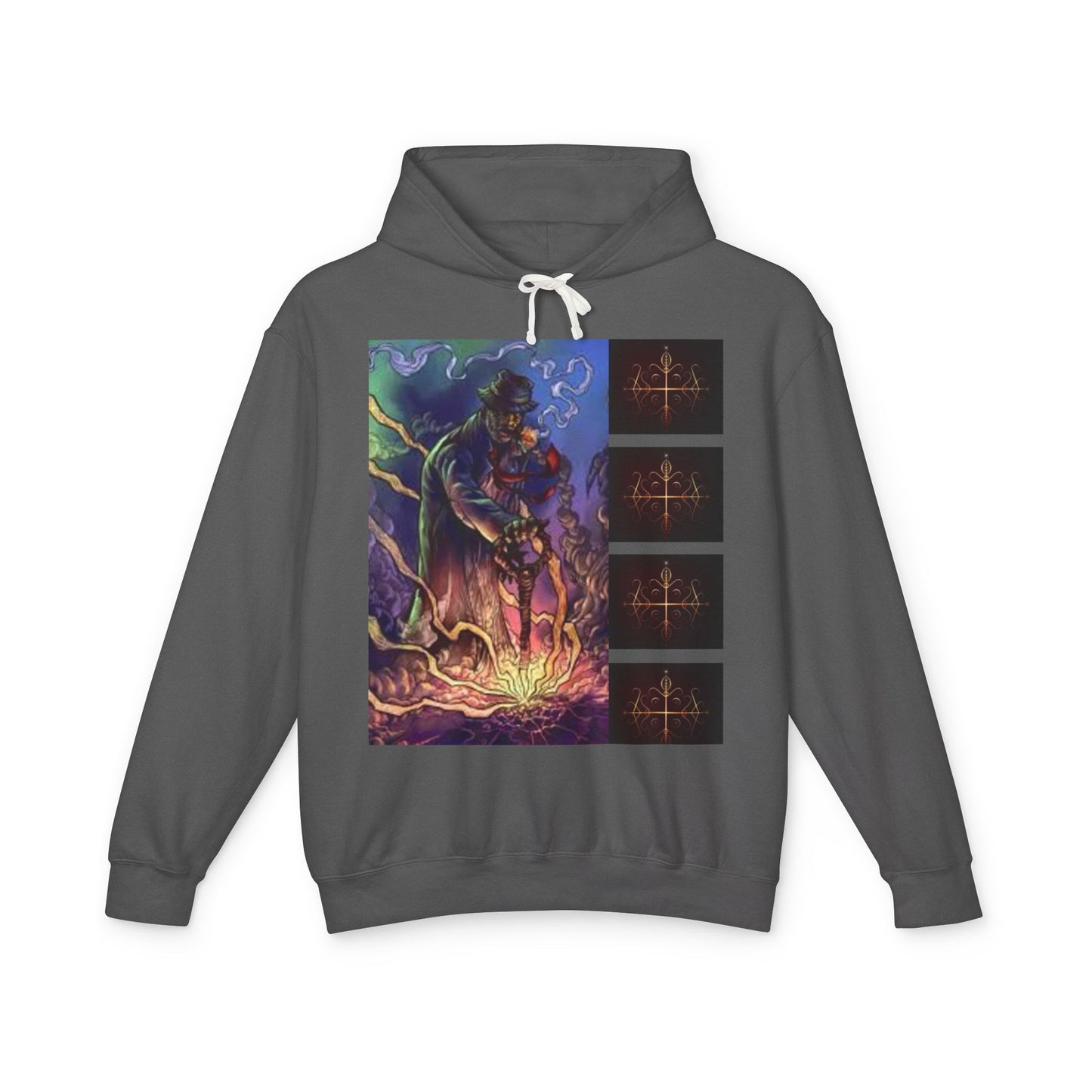 Ayi06 Unisex Lightweight Hooded Sweatshirt. Powered by AyiWe FS